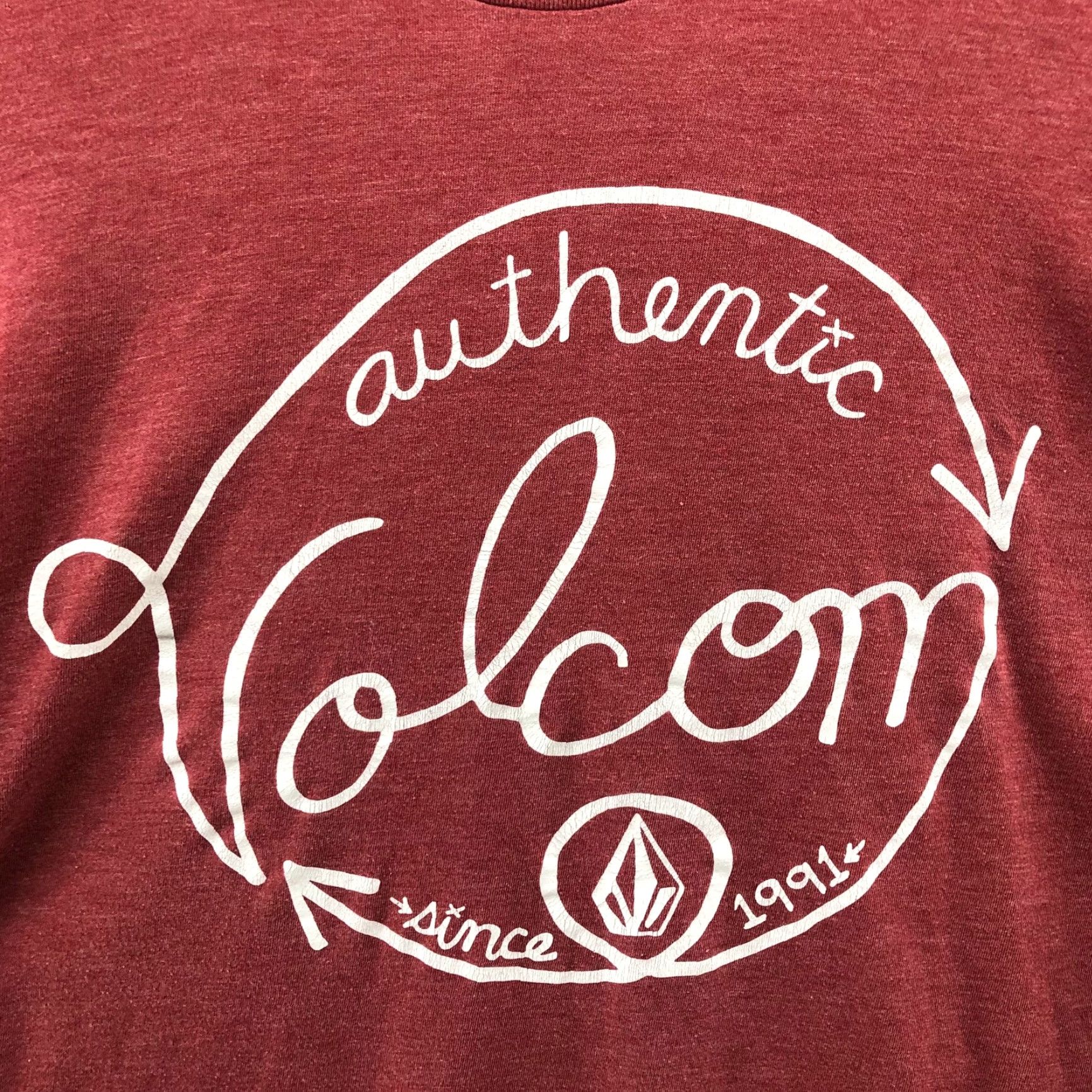 Volcom VINTAGE Volcom Logo T Shirt Mens Medium M Red Cotton Short Sleeve Crewneck Modern California Size US M / EU 48-50 / 2 - 6 Thumbnail