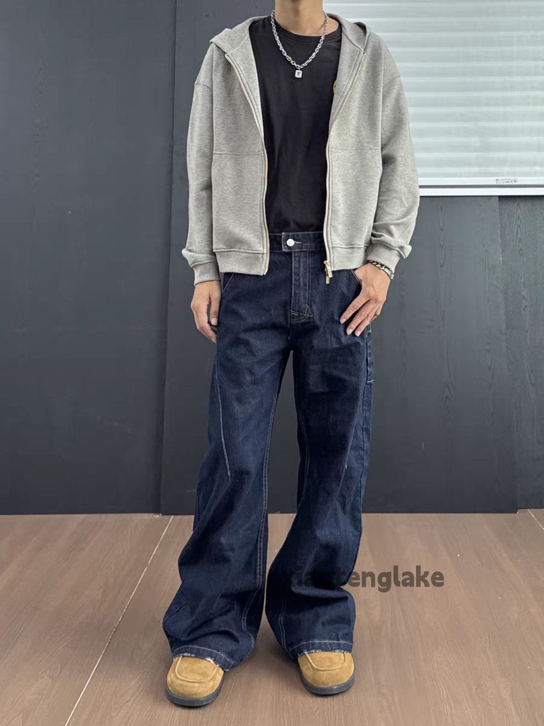 Jean xz vintage loose baggy wide Leg y2k bootcut jeans Size US 32 / EU 48 - 1 Thumbnail