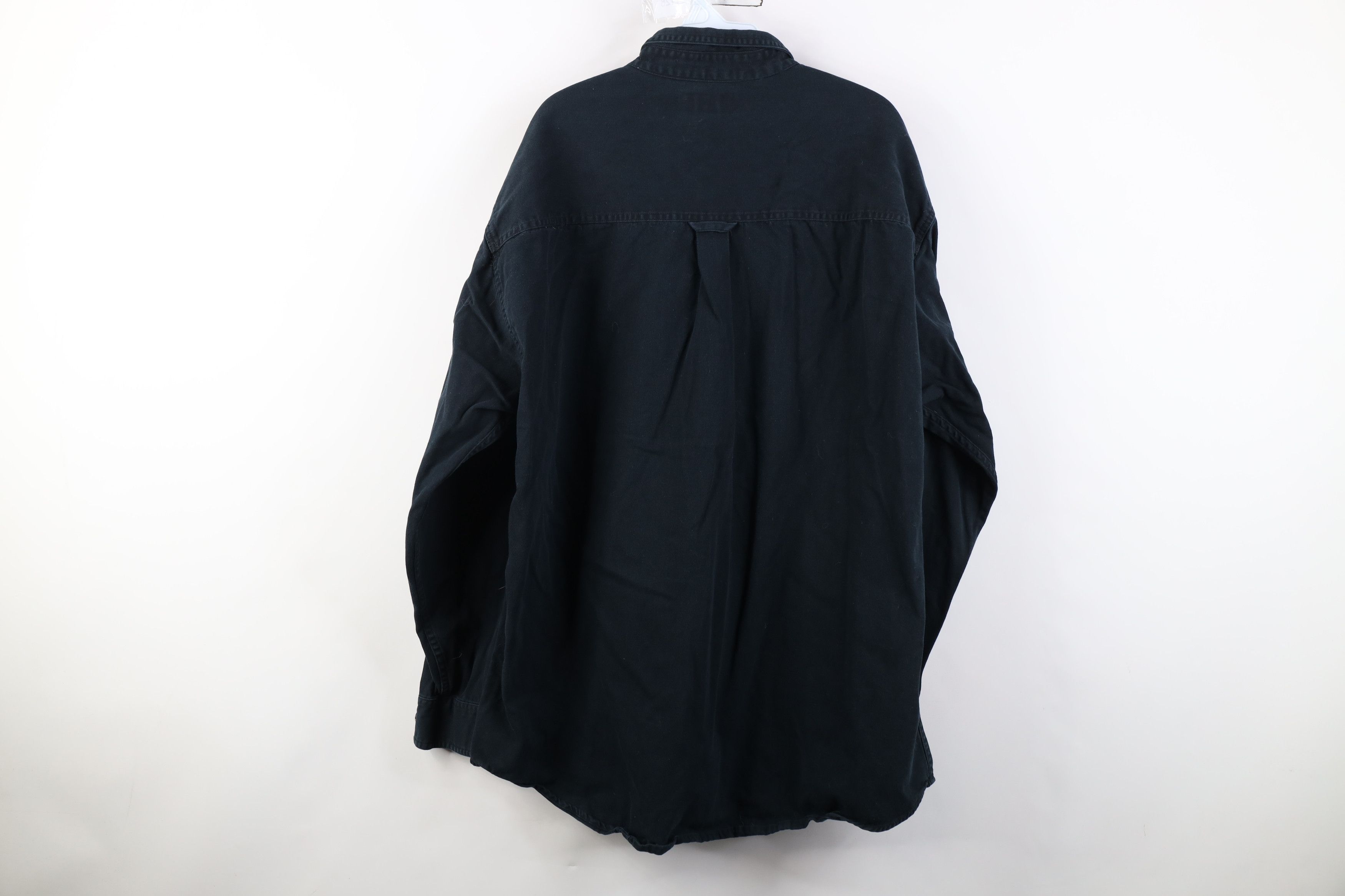 Vintage Vintage 90s Streetwear Twill Collared Button Down Shirt Size US XL / EU 56 / 4 - 11 Thumbnail