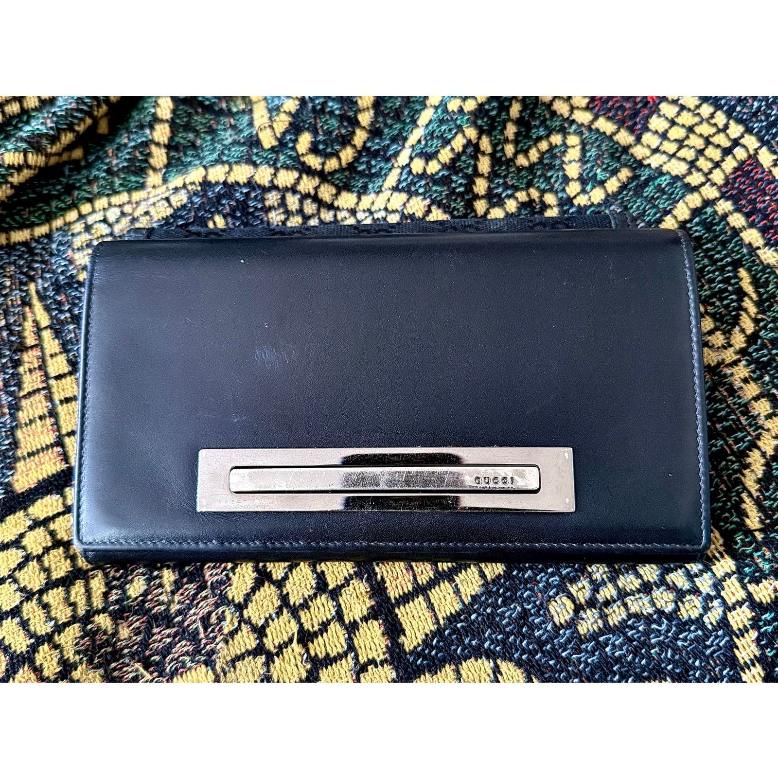 Gucci Vintage Gucci Black Leather Wallet - Used, Good Condition Size ONE SIZE - 2 Thumbnail