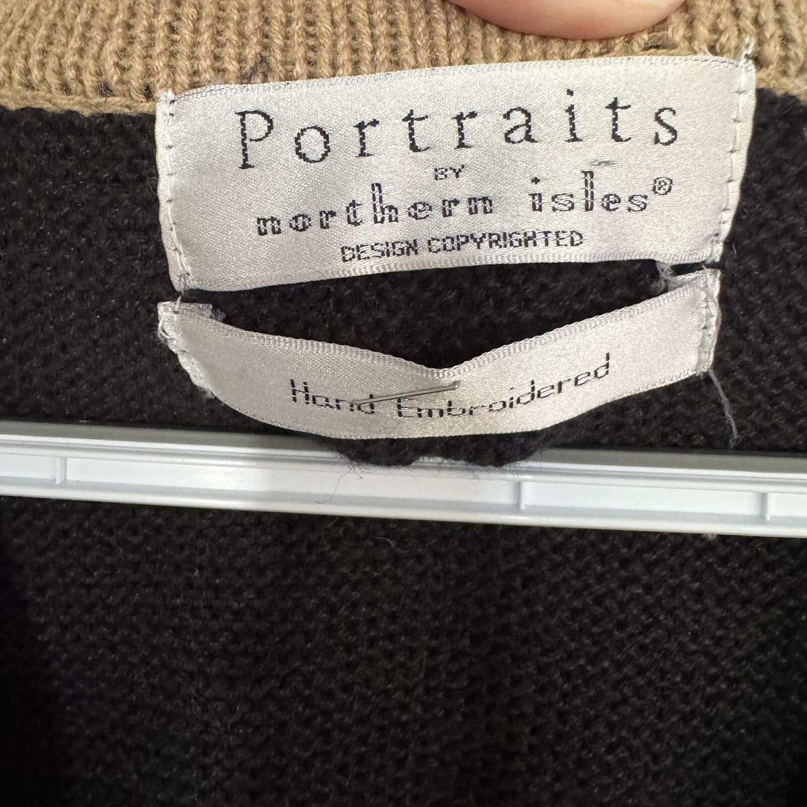 Other Vintage Hand Embroidered Knit Vest Sweater-Fits like Large Size L / US 10 / IT 46 - 3 Thumbnail