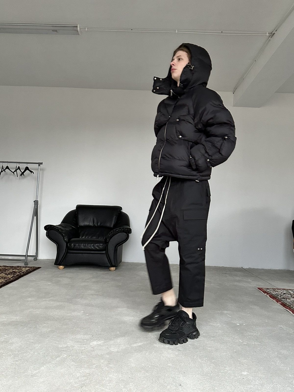 Rick Owens RICK OWENS CROPPED CARGO PANTS Size US 32 / EU 48 - 3 Thumbnail