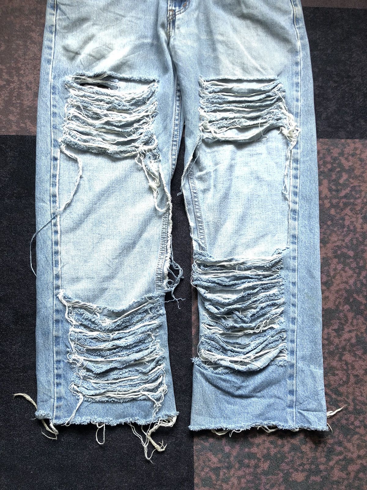 Levi's Vintage Levi's 505 Ripped Jeans Hip Hop Style Size US 34 / EU 50 - 4 Thumbnail