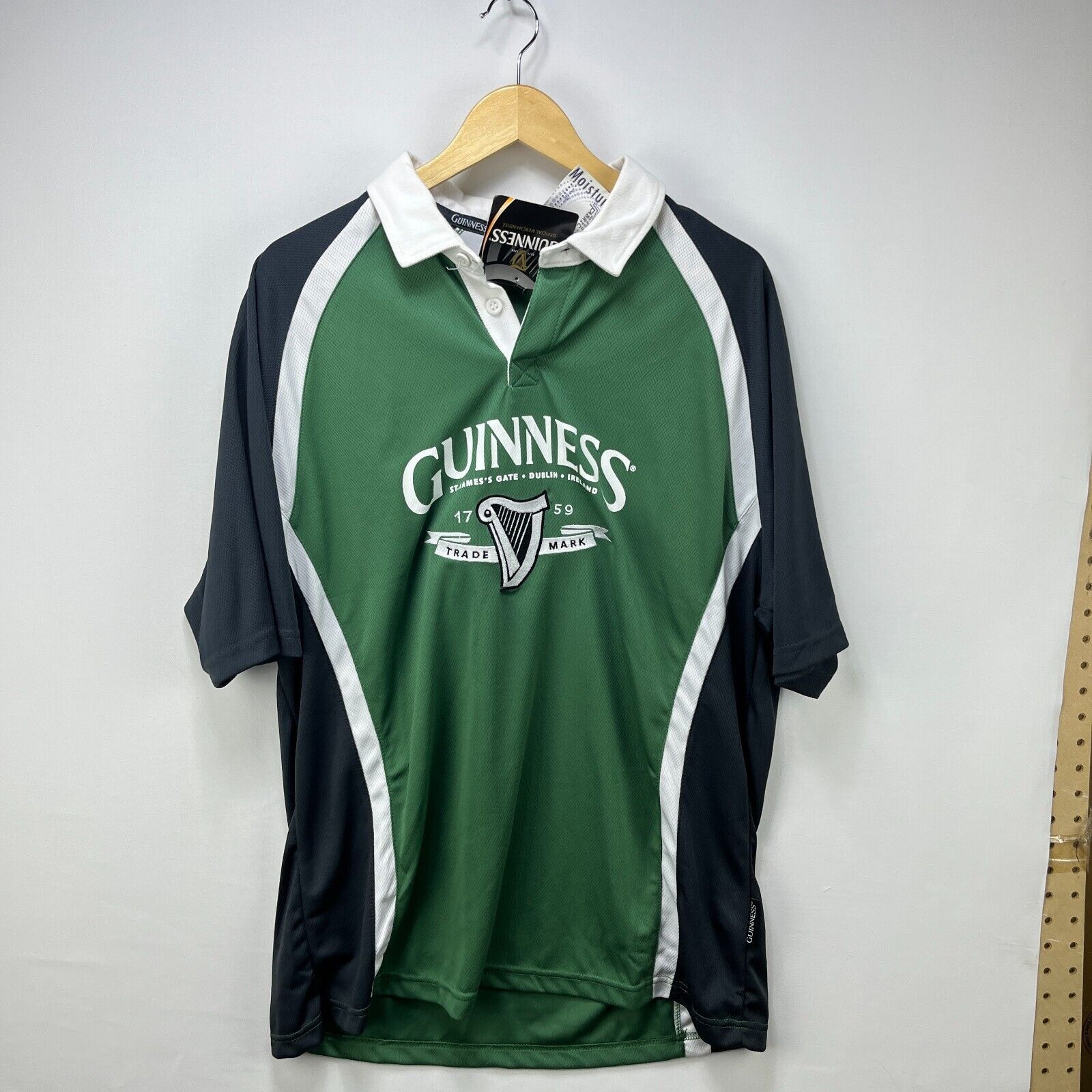 Vintage Vintage Guinness Beer Ireland XL Polo 1759 Dublin New w Tags Size US XL / EU 56 / 4 - 1 Thumbnail