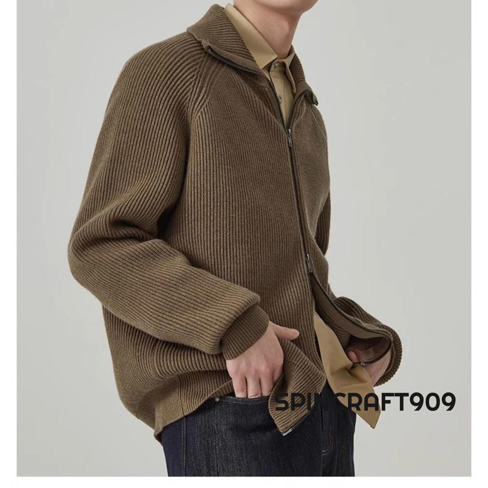 Vintage Brown Button Cardigan Sweater Size US L / EU 52-54 / 3 - 3 Thumbnail