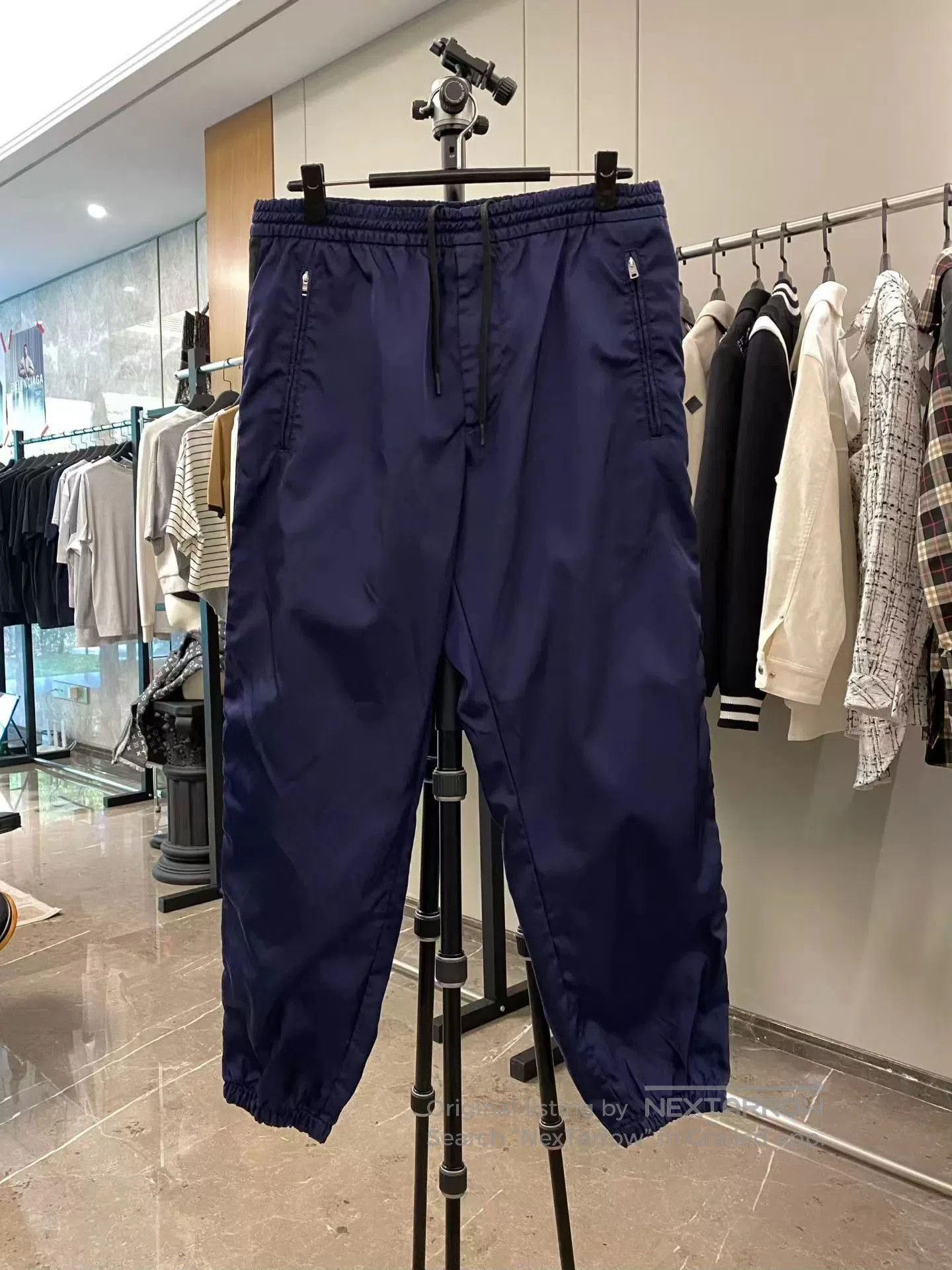Prada Blue Casual Drawstring Pants Size 32. Size US 32 / EU 48 - 1 Thumbnail