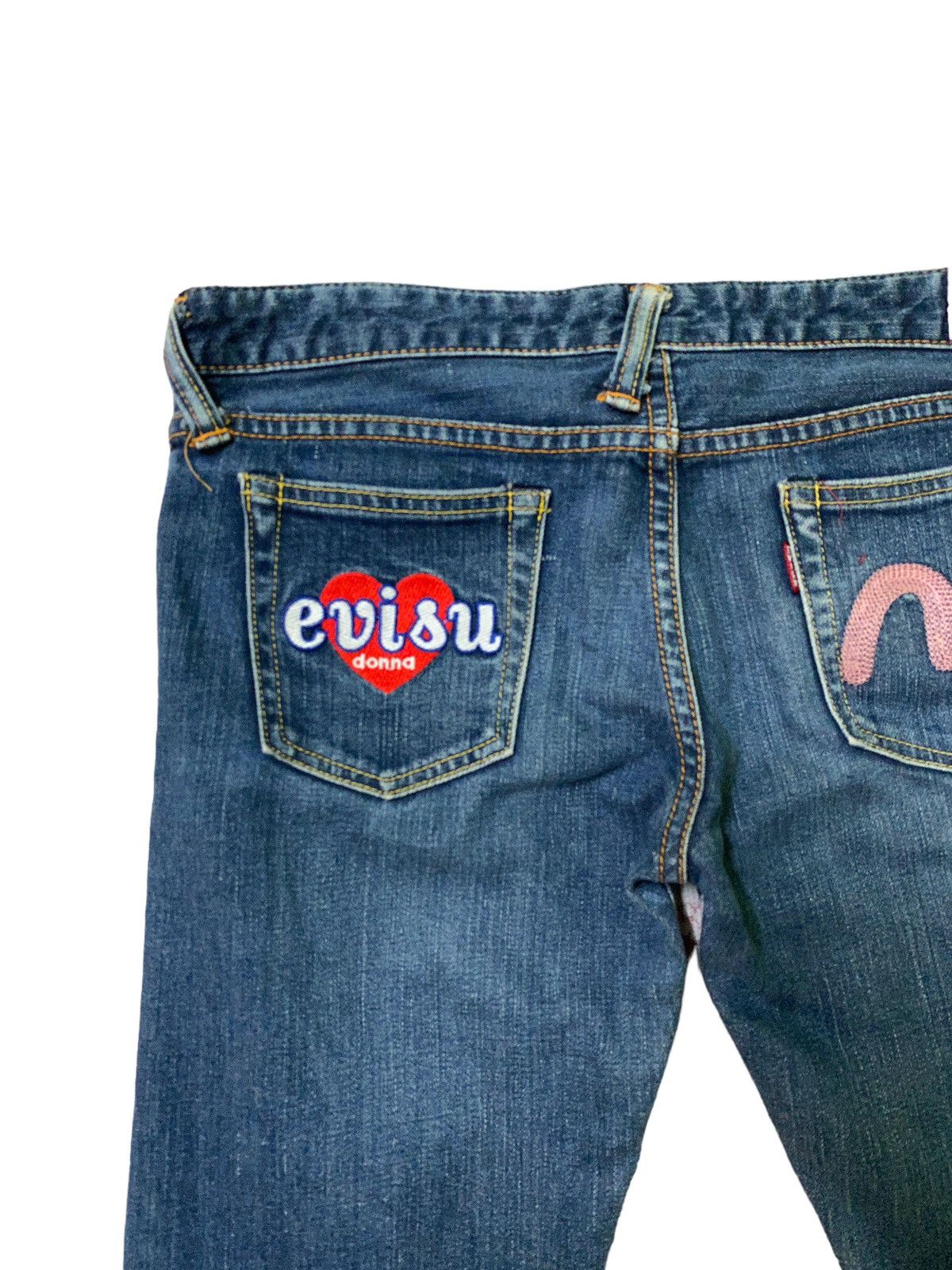 Evisu × Vintage Evisu Donna Selvedge Denim Size 28" / US 6 / IT 42 - 11 Thumbnail