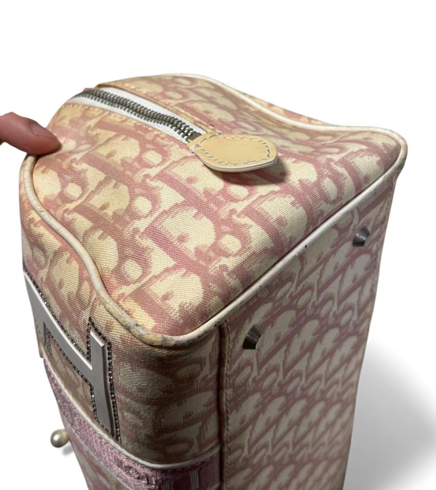 Other Dior - Vintage Pink Monogram Canvas Shoulder Bag Size ONE SIZE - 6 Thumbnail