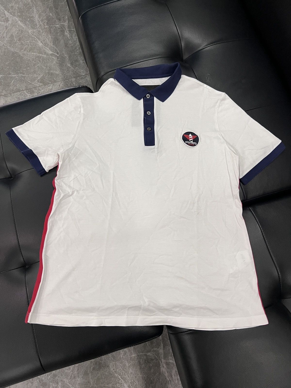 Prada Prada Lighthouse Logo Embroidered Polo Shirt Size US XXL / EU 58 / 5 - 1 Thumbnail