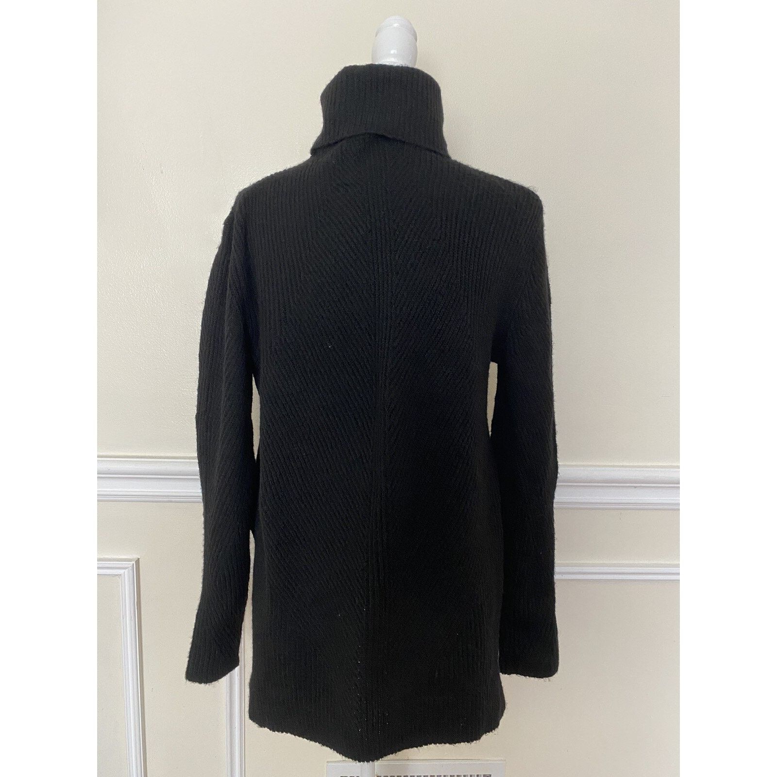 Romeo Gigli SWEET ROMEO Abstract Rib Turtleneck Tunic size XS A003065 Size XS / US 0-2 / IT 36-38 - 5 Thumbnail