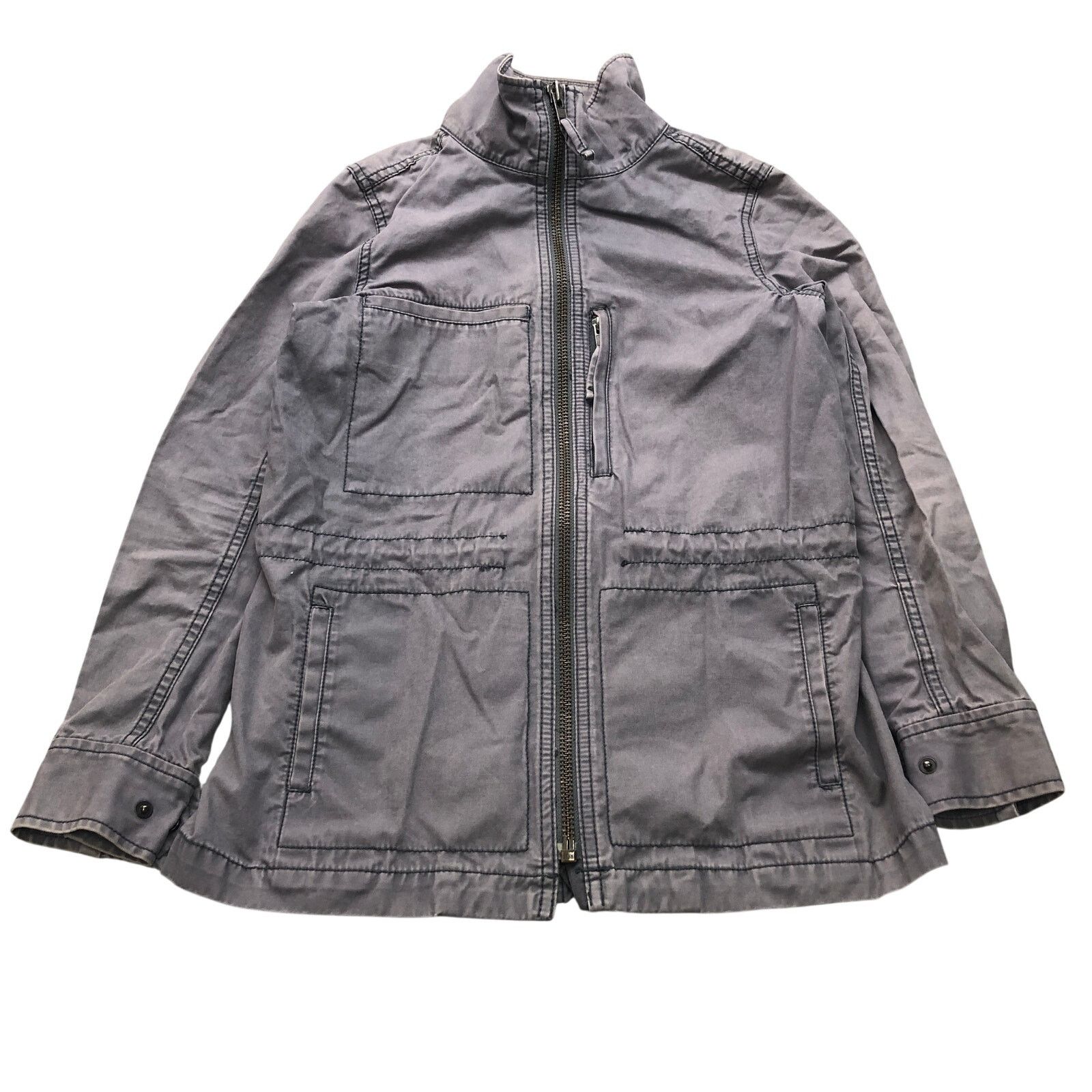 Madewell Madewell C3394 Military Utility Fleet Jacket Womens XS Gray Size XS / US 0-2 / IT 36-38 - 1 Thumbnail