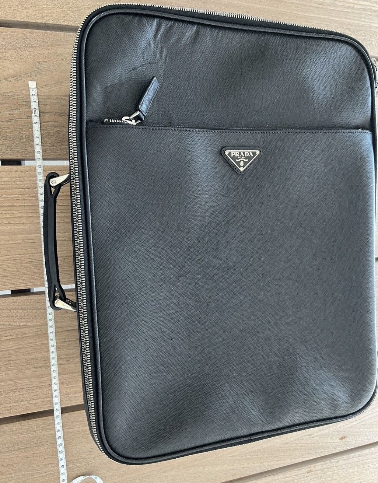 Prada Saffiano Leather Travel Suitcase | Carry On Size ONE SIZE - 23 Thumbnail
