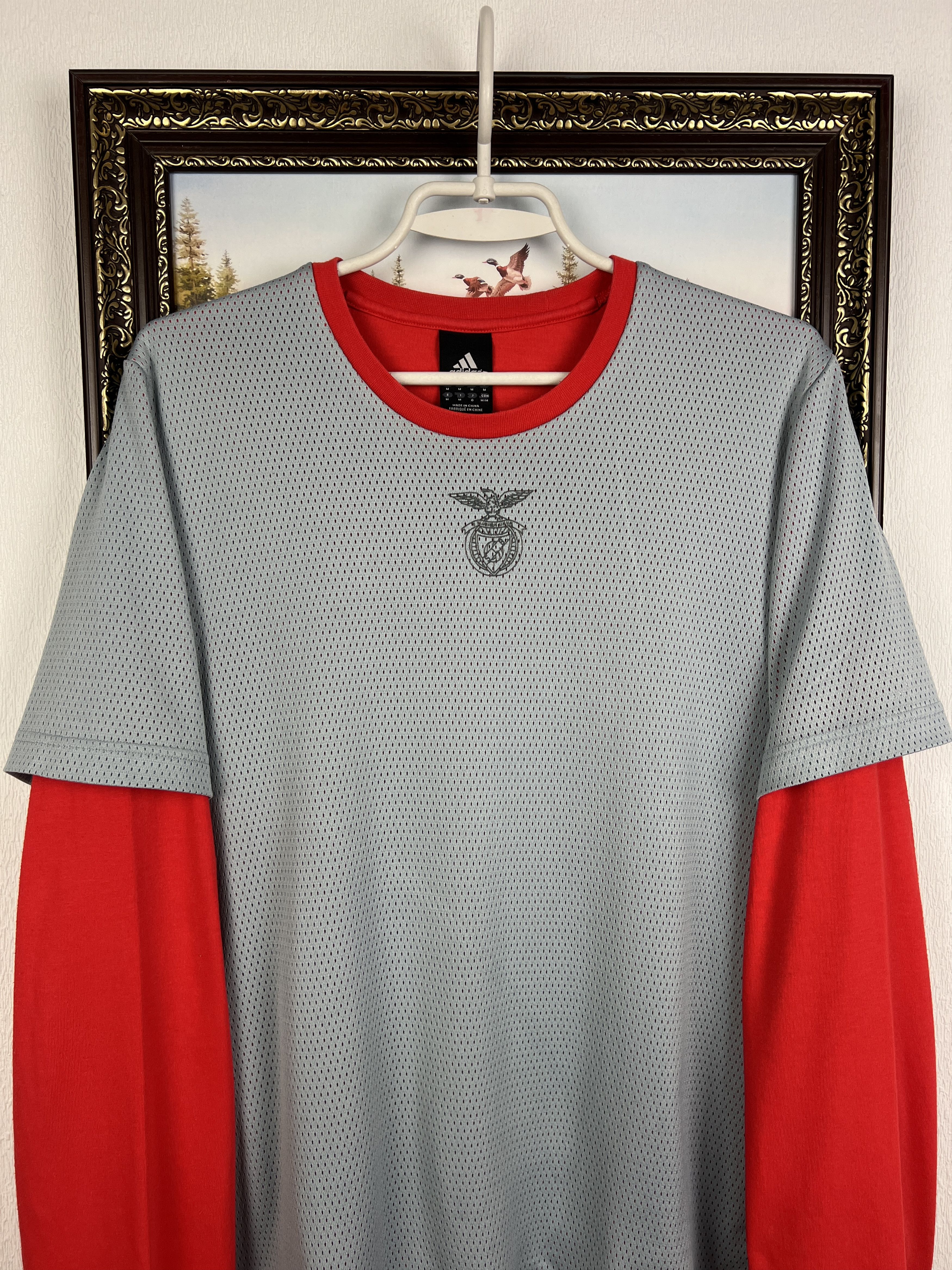 Adidas Vintage Benfica Football Train Track Top Sweatshirt Rare Size US M / EU 48-50 / 2 - 2 Thumbnail