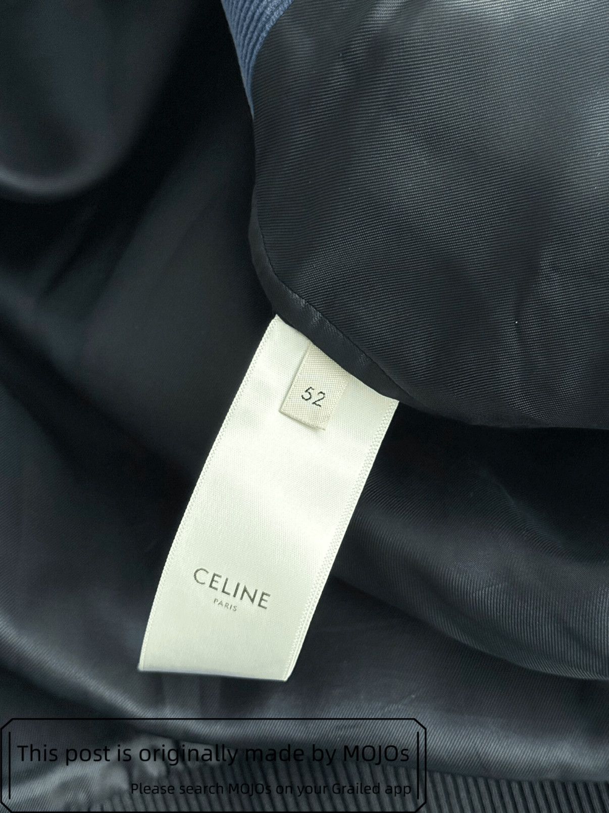 Celine Sz 52 Celine 20SS Curduroy Navy Teddy Jacket mojos061226 Size US L / EU 52-54 / 3 - 5 Thumbnail