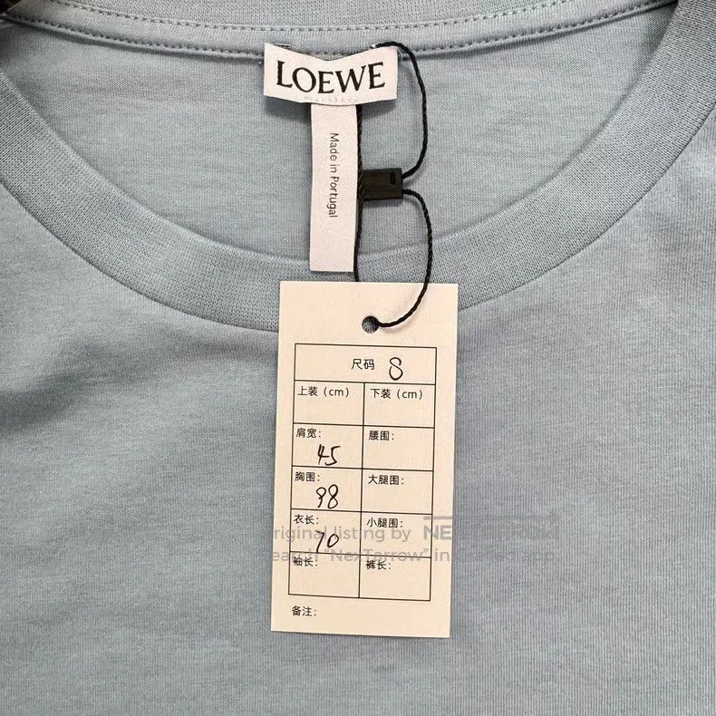 Loewe Loewe Mist Blue Embroidered Logo Short-sleeve Size S / US 4 / IT 40 - 3 Thumbnail