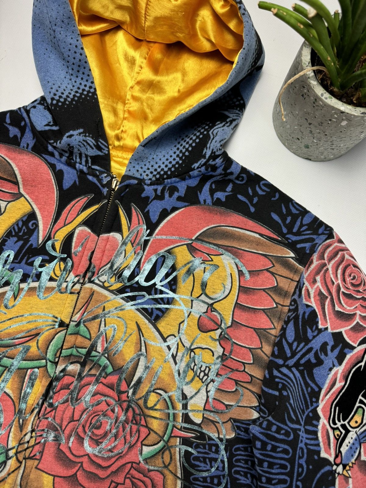Christian Audigier × Ed Hardy × Vintage Christian Audigier Ed hardy y2k vintage hoodie Big logo Size US M / EU 48-50 / 2 - 7 Thumbnail