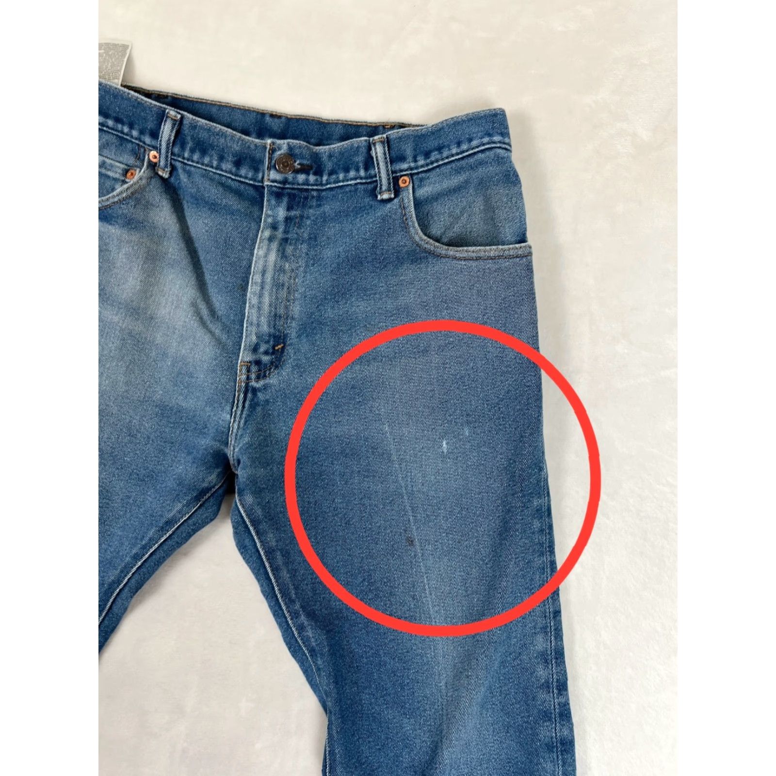 Levi's VINTAGE Levi's 517 Jeans Mens 32x28 Boot Cut Flare Denim Blue 90s Americana Western Cowboy Work Wear Red Tab 5-Pocket Size US 32 / EU 48 - 3 Thumbnail