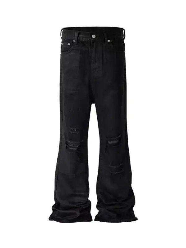 Japanese Brand VIBE High street hip hop fake ripped coated baggy jeans Size US 34 / EU 50 - 5 Thumbnail