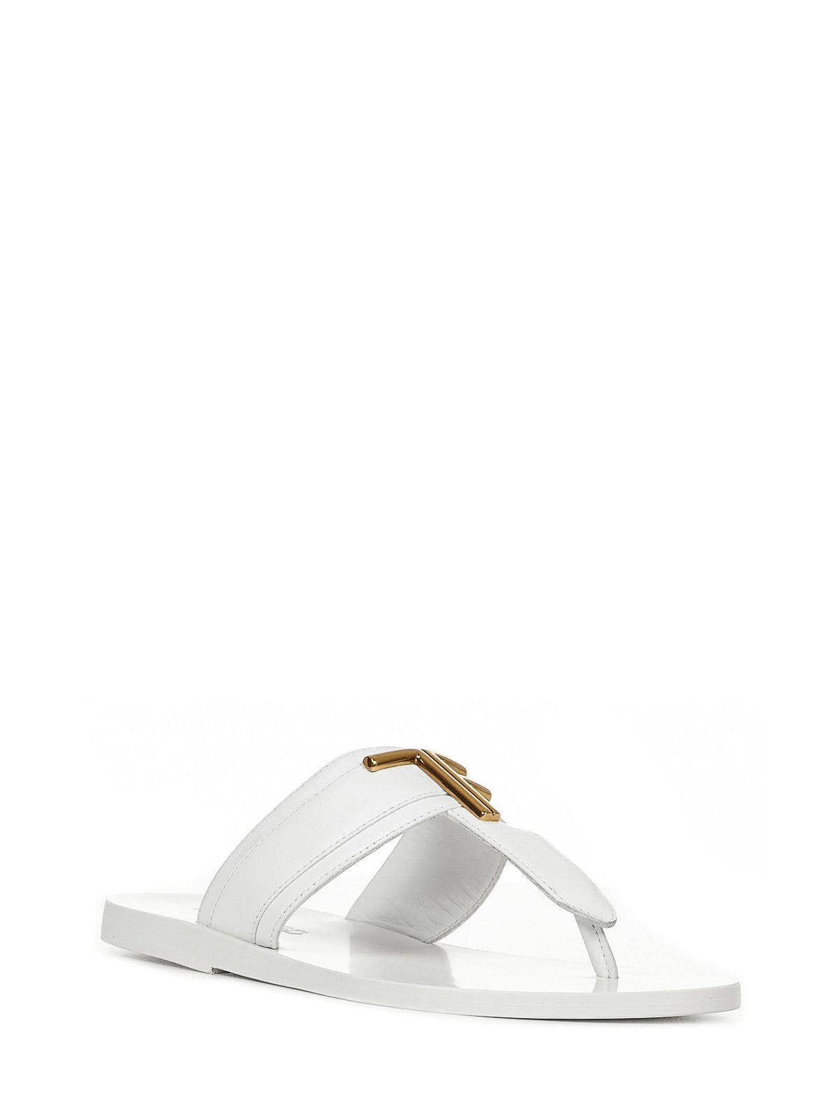 Tom Ford o1loc1c0325 W2924A Sandals Flats in White Size US 8 / IT 38 - 2 Thumbnail