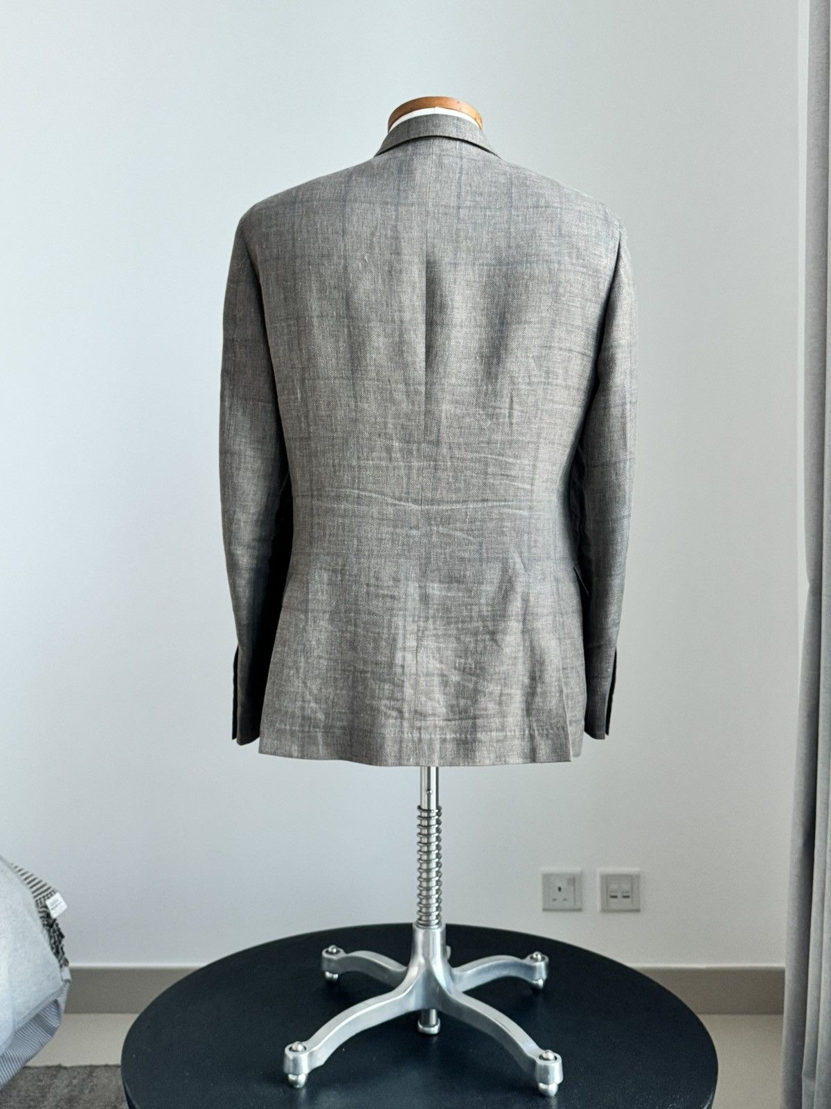 Brunello Cucinelli DEAL! Brunello Cucinelli Taupe / Textured Blazer Size 42R - 6 Thumbnail