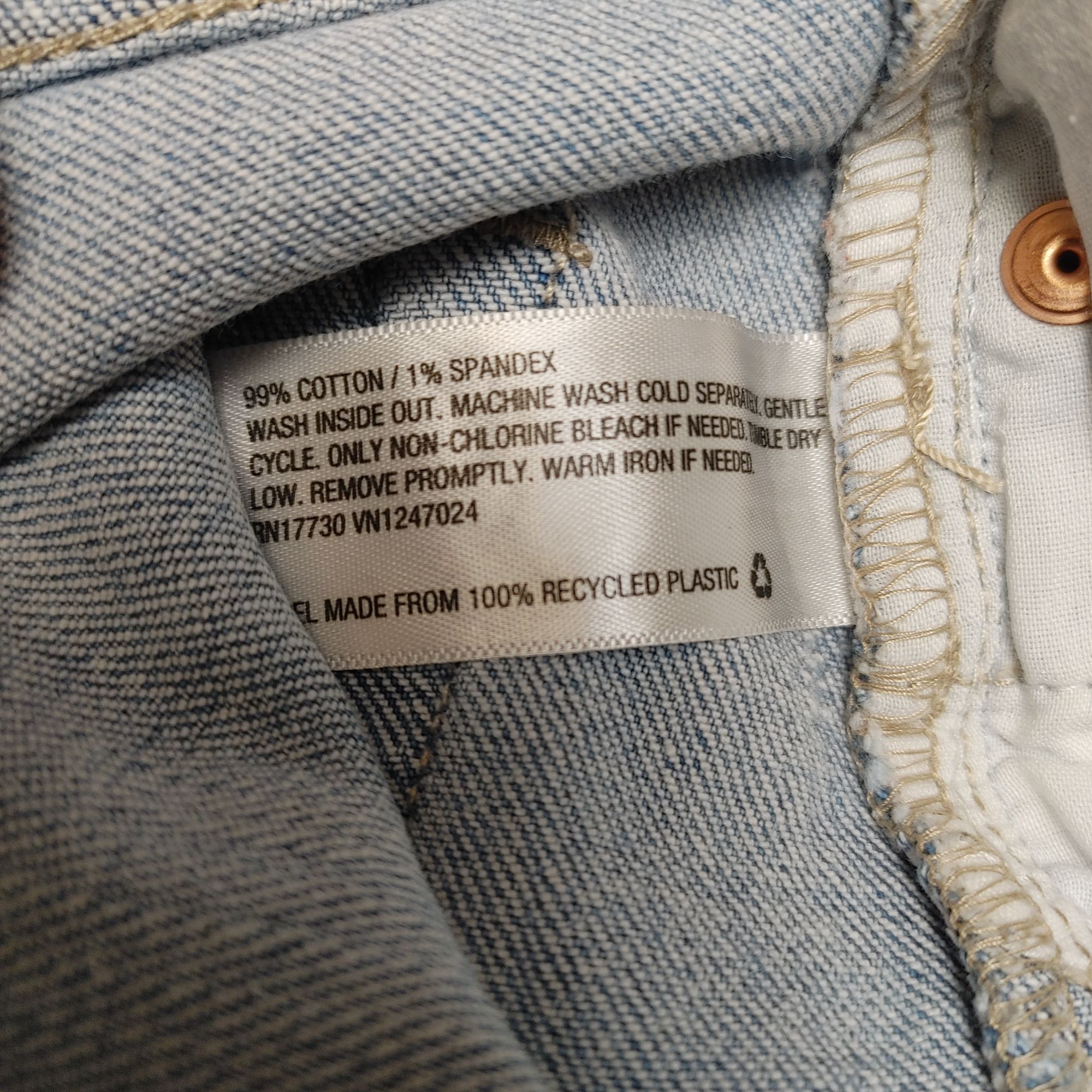 Other Wild Fable Women's Light Washed White Blue Denim Distressed Size 26" / US 2 / IT 38 - 6 Thumbnail