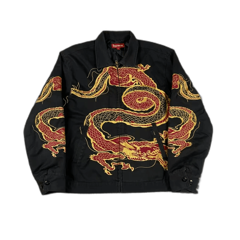 Supreme Supreme Dragon Embroidered Cotton Jacket Size US S / EU 44-46 / 1 - 1 Thumbnail