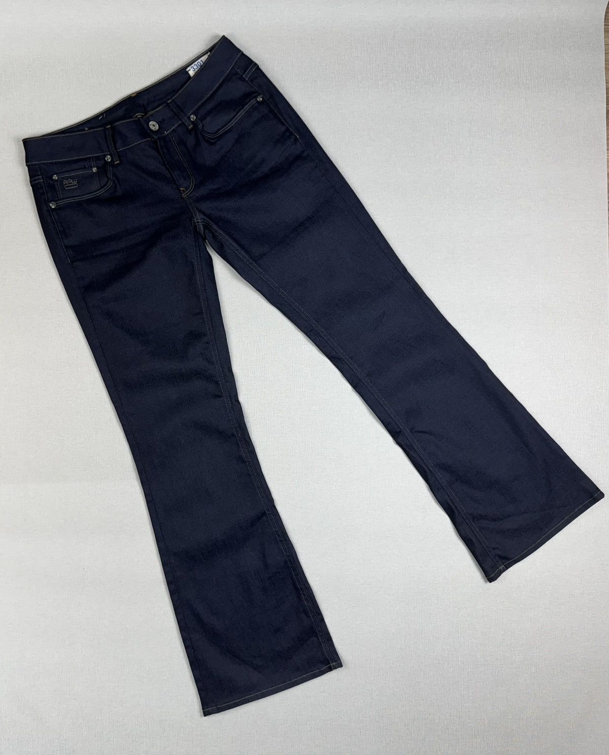 G-Star × Japanese Brand Women’s G-Star Raw 3301 Bootleg Jeans Y2K Denim pants W31L32 Size 30" / US 8 / IT 44 - 1 Thumbnail