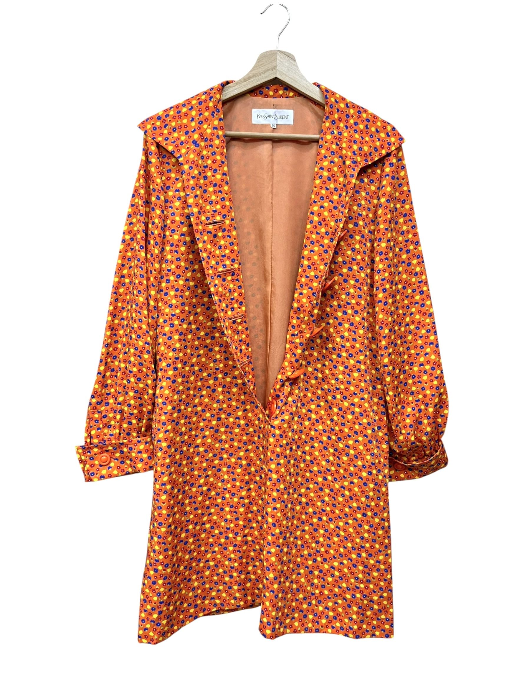 Yves Saint Laurent 🔥Vintage Yves Saint Laurent Floral Half Button Dress Japan Size M / US 6-8 / IT 42-44 - 5 Thumbnail