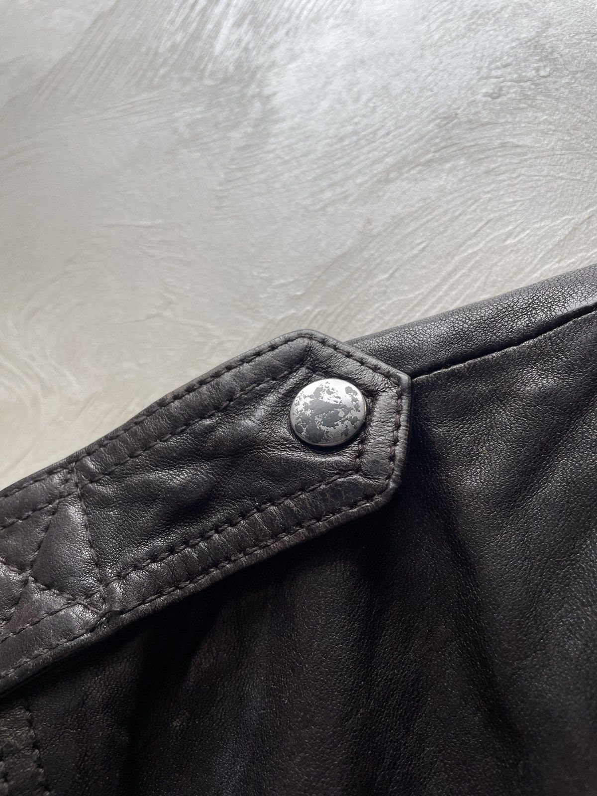Allsaints ALLSAINTS SPITALFIELDS LoT A LEATHER JACKET MILITARY BIKER Size US S / EU 44-46 / 1 - 11 Thumbnail