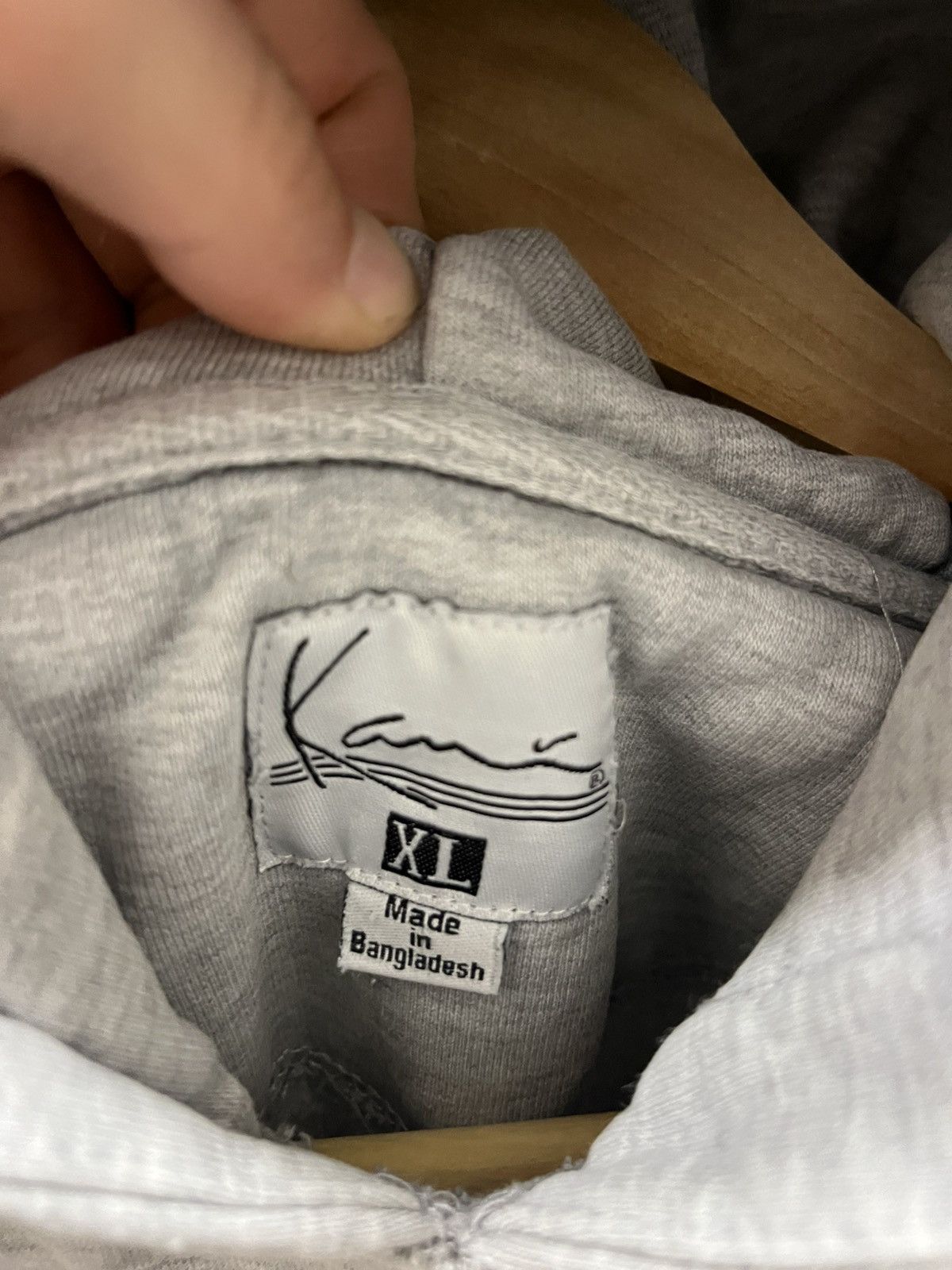 Karl Kani Vintage Karl Kani Hoodie Rap Y2K Streetwear Grey Size US XL / EU 56 / 4 - 4 Thumbnail