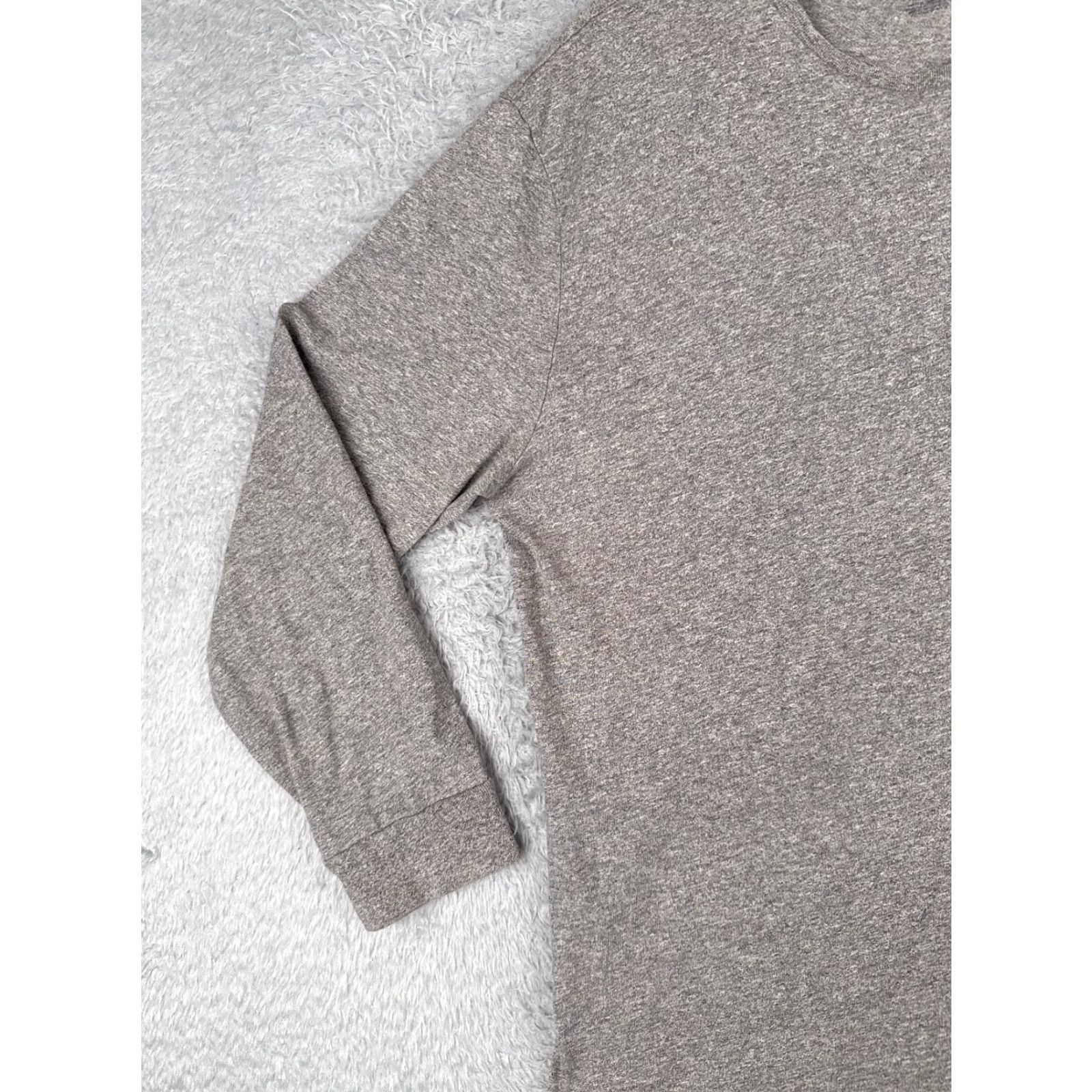 Ralph Lauren VINTAGE Polo Ralph Lauren Shirt Men’s L Gray Long Sleeve Crew 100% Cotton Pocket Logo Embroidered Navy Sports Classic Mens Size US L / EU 52-54 / 3 - 3 Thumbnail
