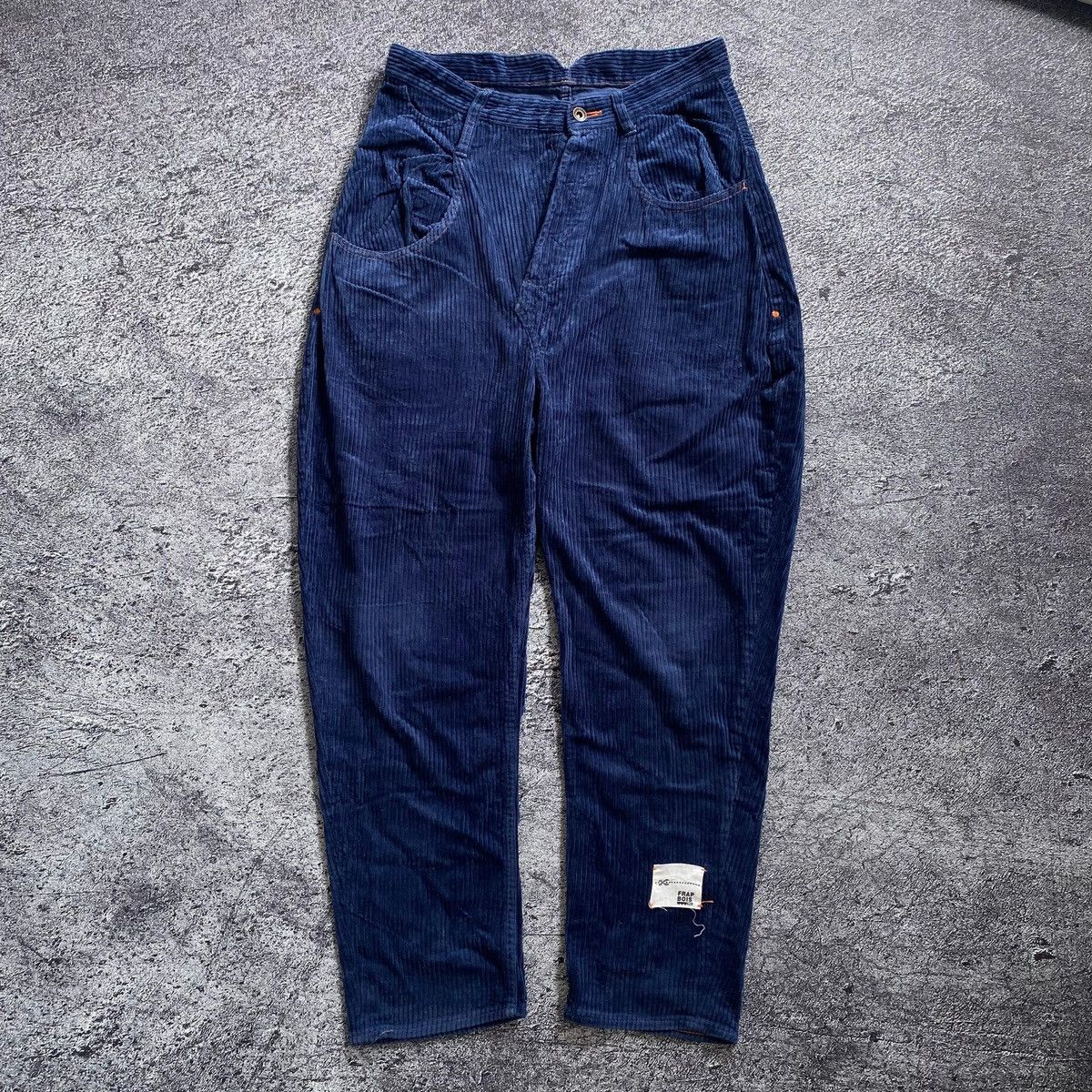 Frapbois 2000s - Frapbois Issey Miyake Drop Ceoth Corduroy Long Pants Size US 32 / EU 48 - 2 Thumbnail