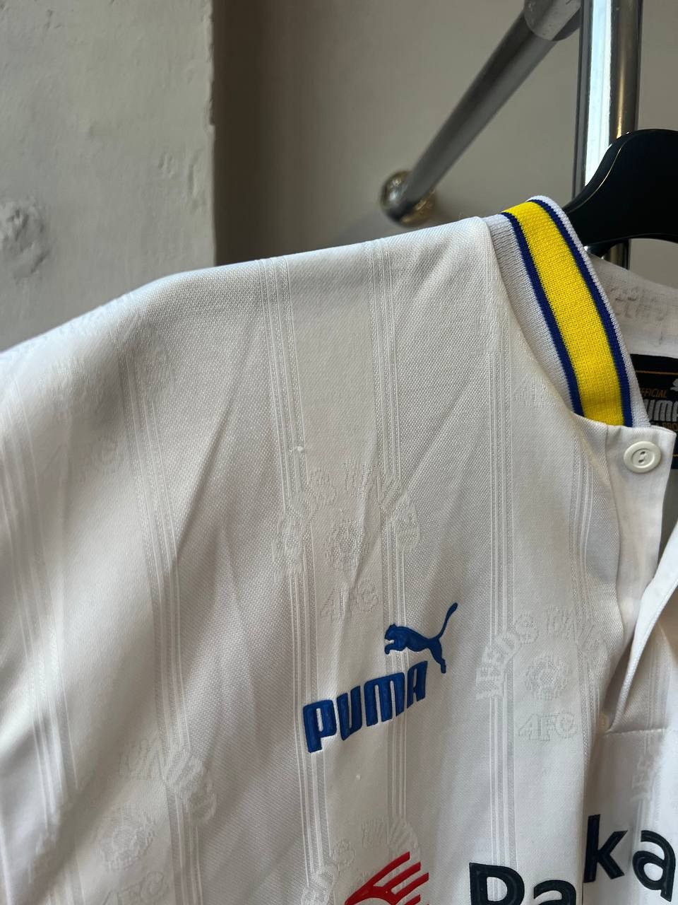 Puma 1996/98 LEEDS UNITED #7 SHARPE HOME SOCCER JERSEY SHIRT M Size US M / EU 48-50 / 2 - 16 Thumbnail