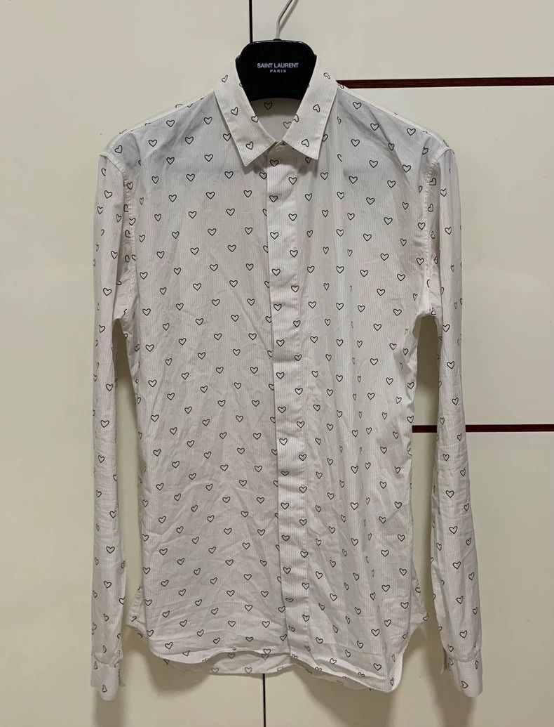 Dior Dior Size 37 14fw catwalk style love shirt 2504-Nextarrow Size US XXS / EU 40 - 1 Thumbnail