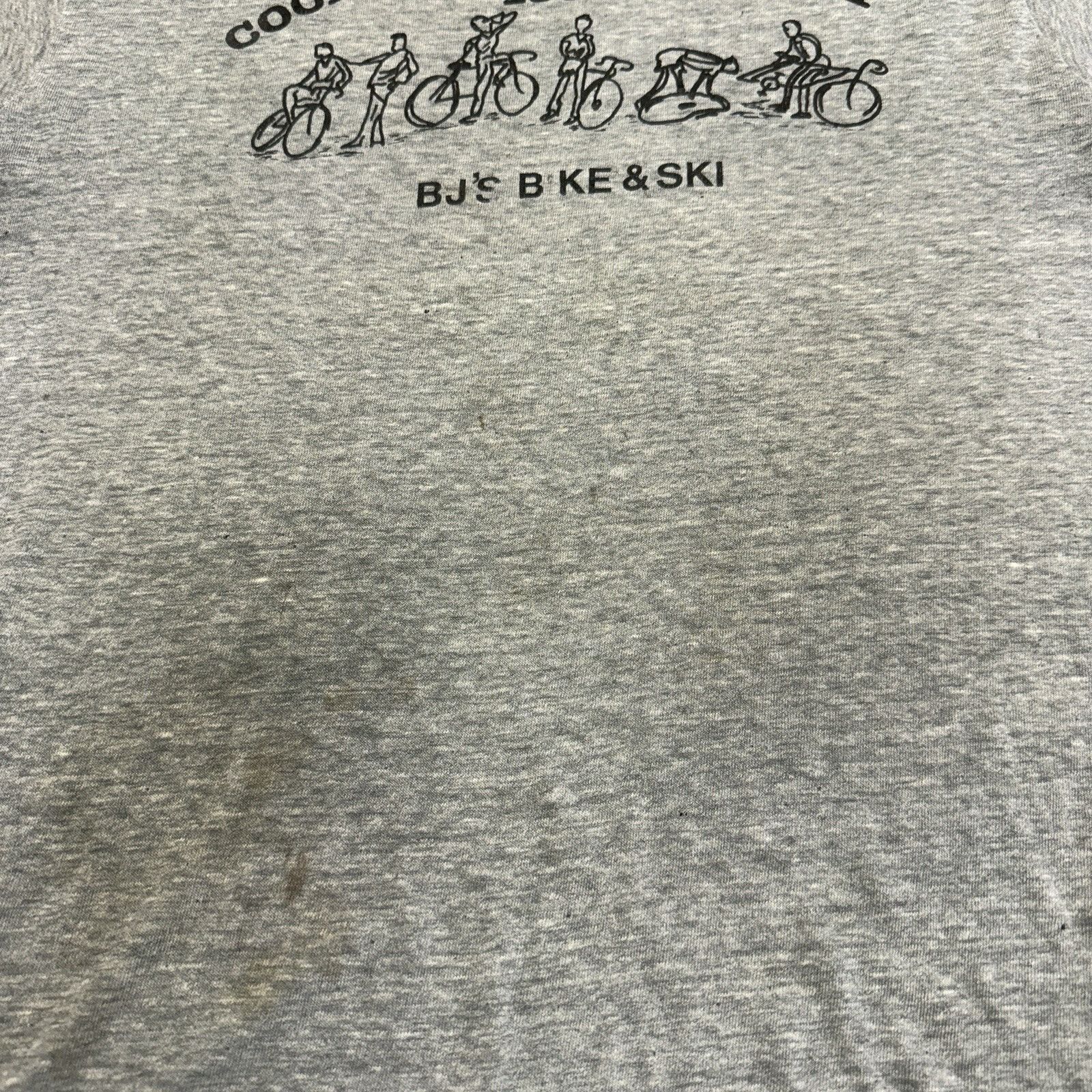 Vintage Vintage 80s Bike & Ski Ringer T Shirt Mens Large Gray 1982 Size US L / EU 52-54 / 3 - 6 Thumbnail