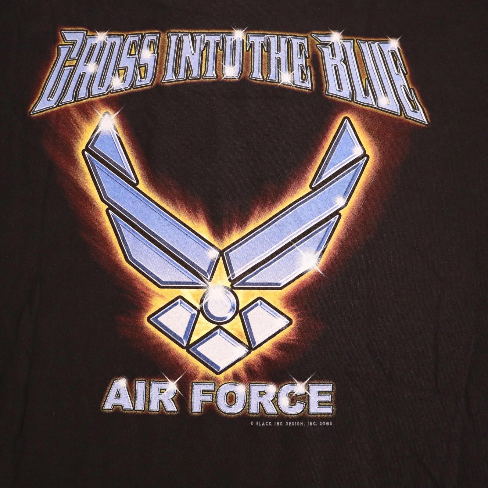 Soffe US Air Force "Cross Into The Blue" Black Shirt XL 2005 USA Size US XL / EU 56 / 4 - 1 Thumbnail