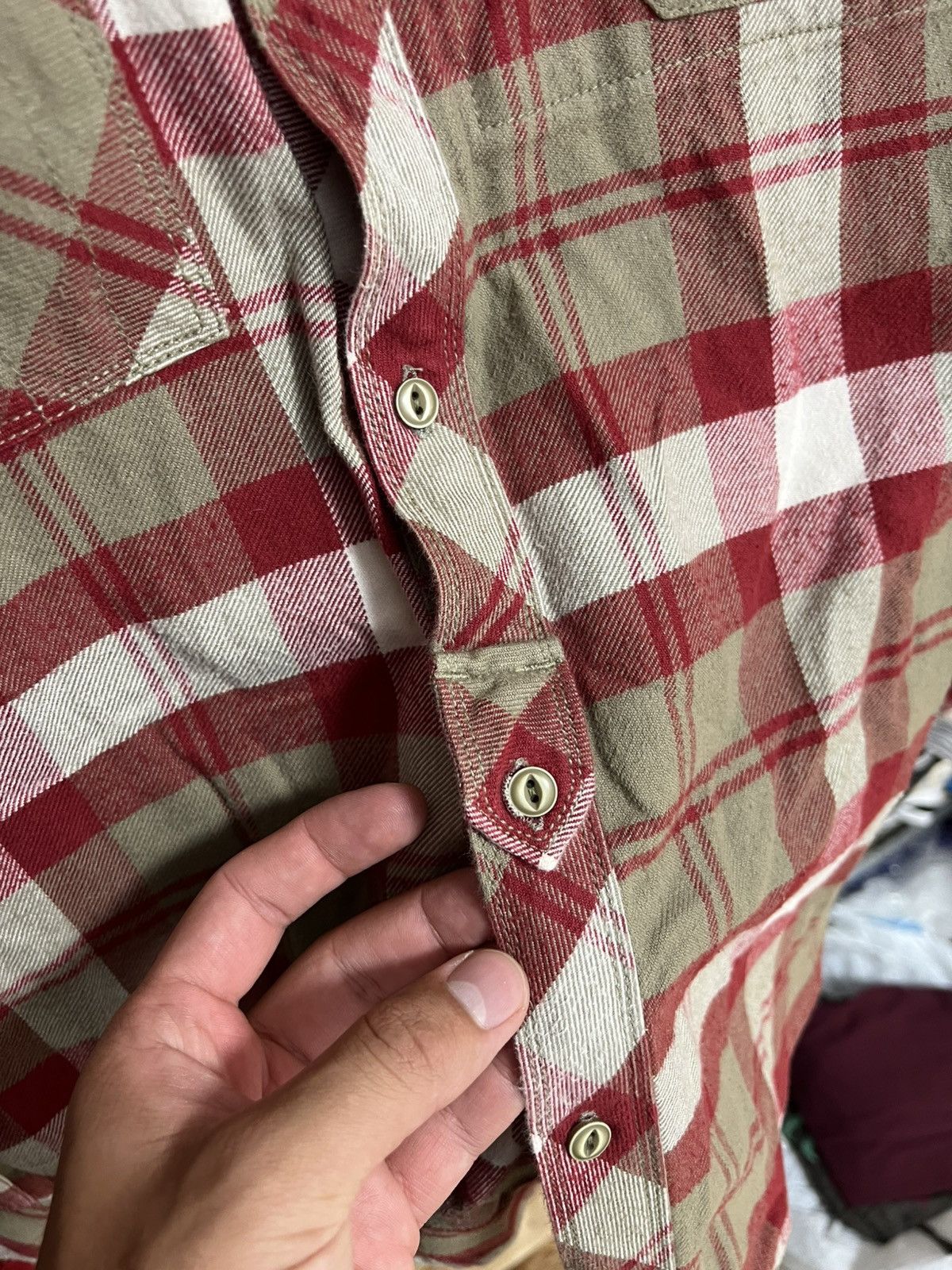 Diesel Diesel Flannel Down Red Plaid Check Button Up Shirt Size L Size US L / EU 52-54 / 3 - 5 Thumbnail