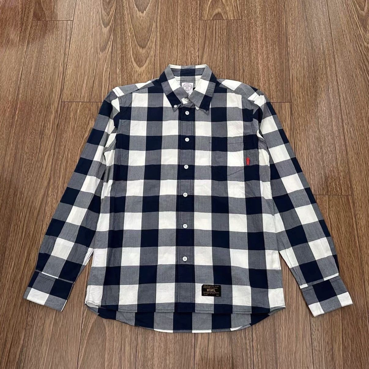 Wtaps WTAPS BLOCK CHECK SHIRT Blue white check shirt Size US M / EU 48-50 / 2 - 1 Thumbnail