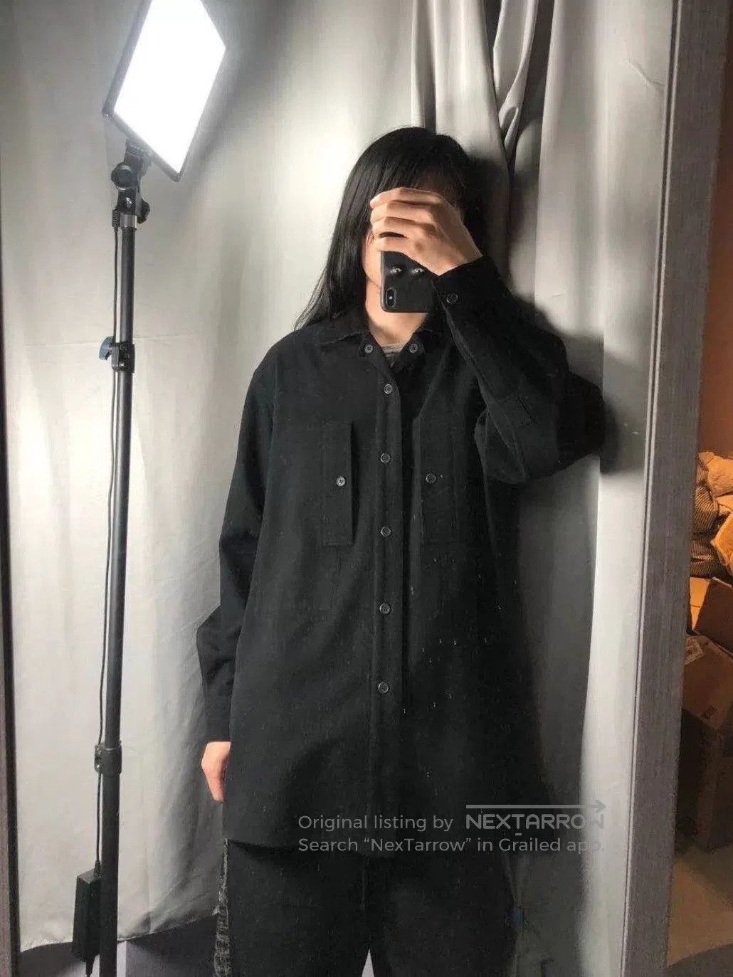 Yohji Yamamoto Yohji Yamamoto Wool Shirt with Unique Design. Size US M / EU 48-50 / 2 - 5 Thumbnail