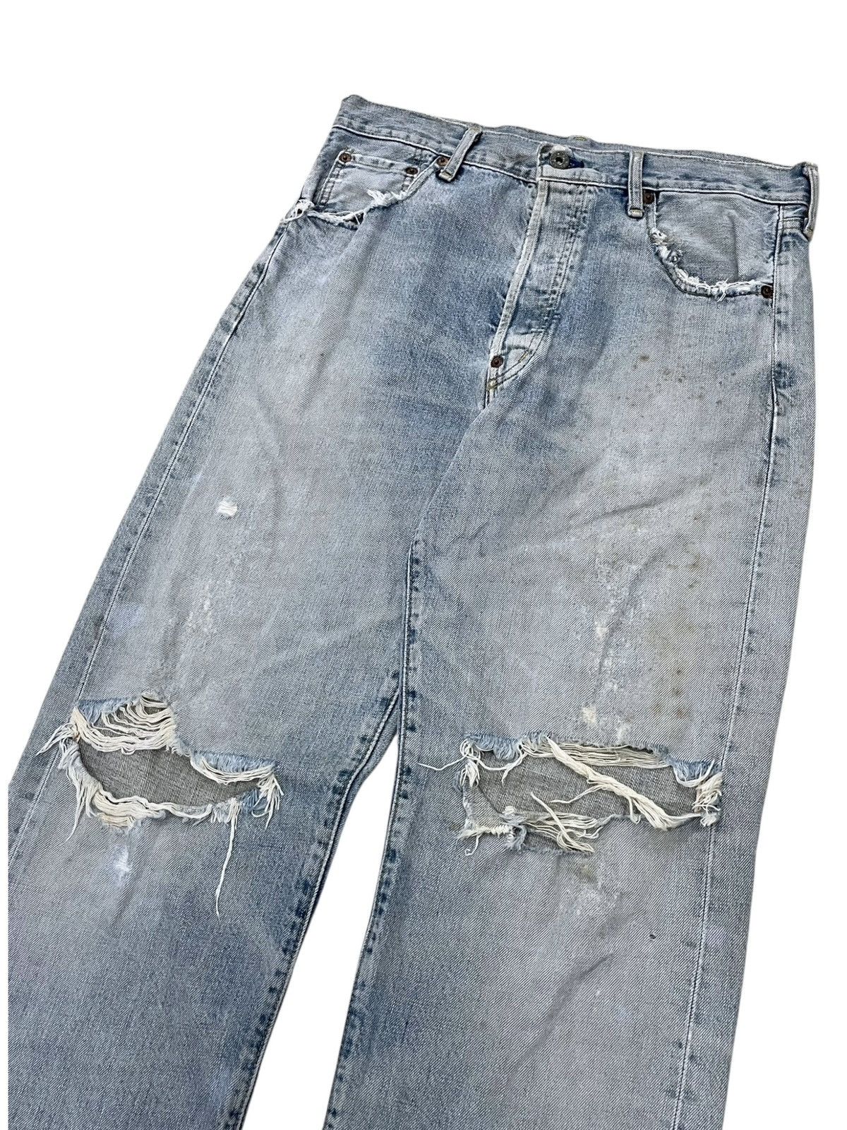 Levi's Vintage Levi's Big E 702 XX Distressed Selvedge Denim Japan Size US 33 - 12 Thumbnail