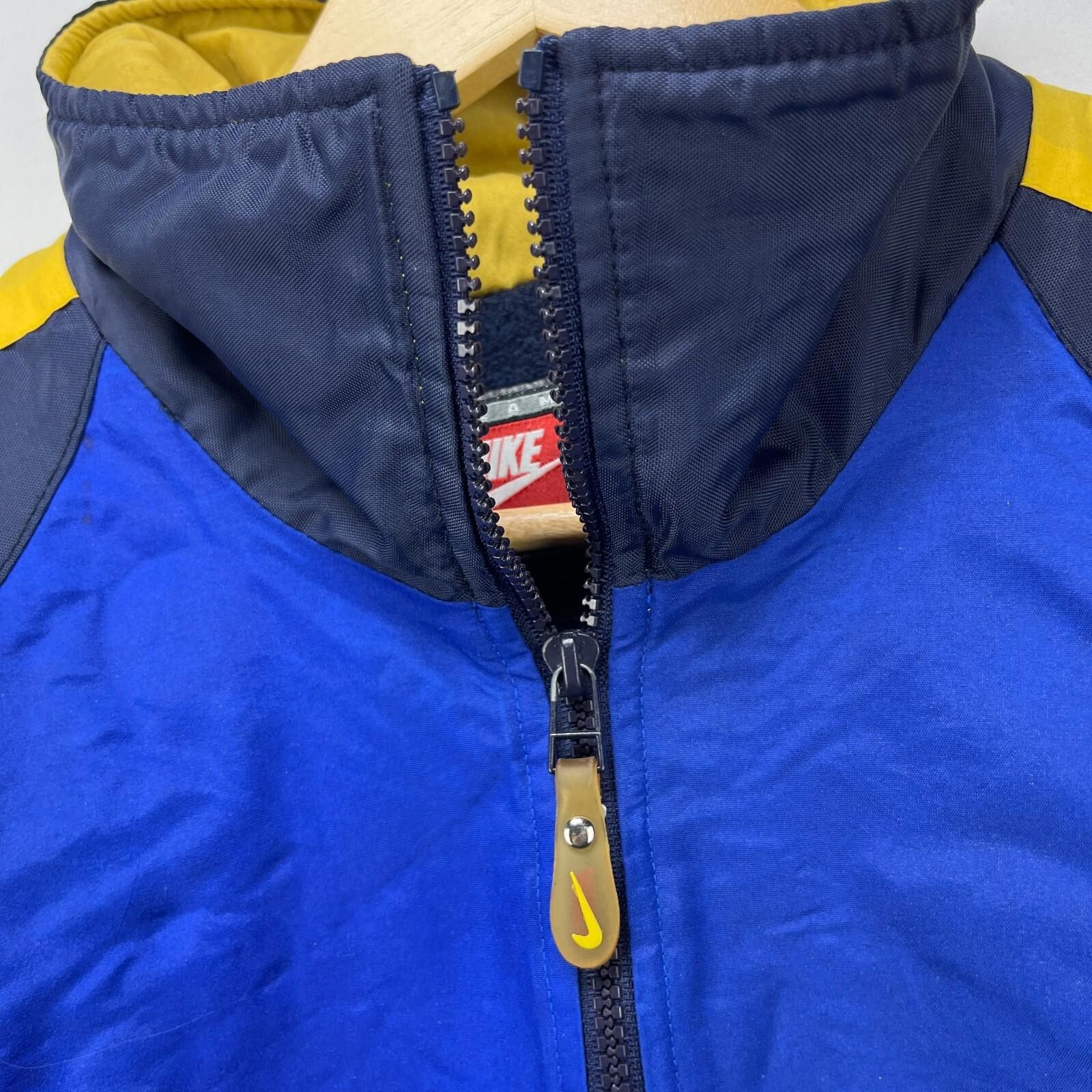 Nike Vintage 90s Nike Big Swoosh Jacket Fleece Lined Large Size US L / EU 52-54 / 3 - 8 Thumbnail