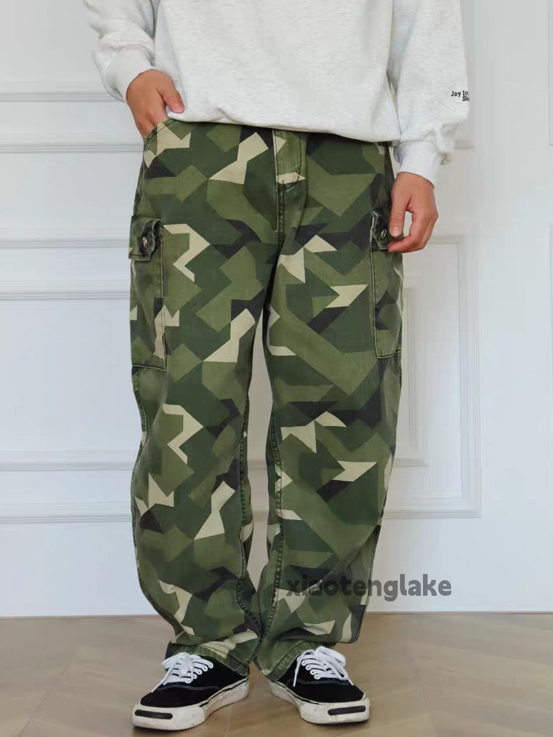 Vintage zx utility military loose baggy pattern festival cargo pants Size US 30 / EU 46 - 6 Thumbnail