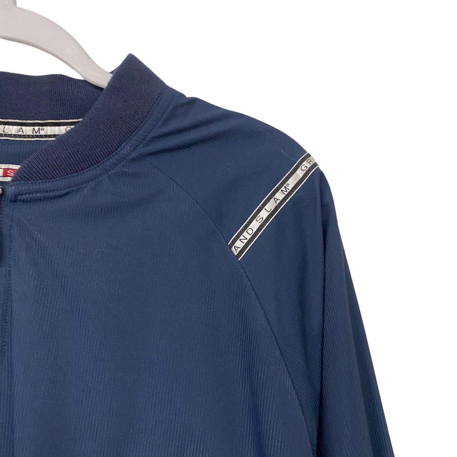 Grand Slam Grand Slam Mens Size M Blue Quarter Zip Jacket Size US M / EU 48-50 / 2 - 2 Thumbnail