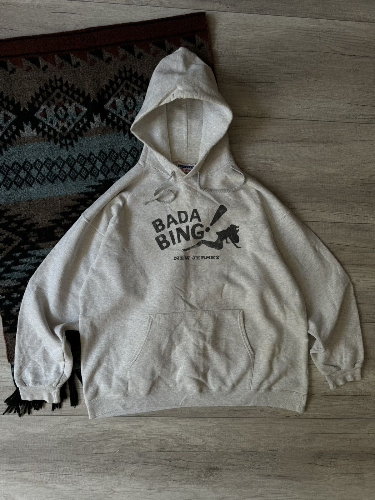 Hanes Vintage Hanes The Sopranos Bada Bing Club New Jersey Hoodie Size US L / EU 52-54 / 3 - 1 Thumbnail
