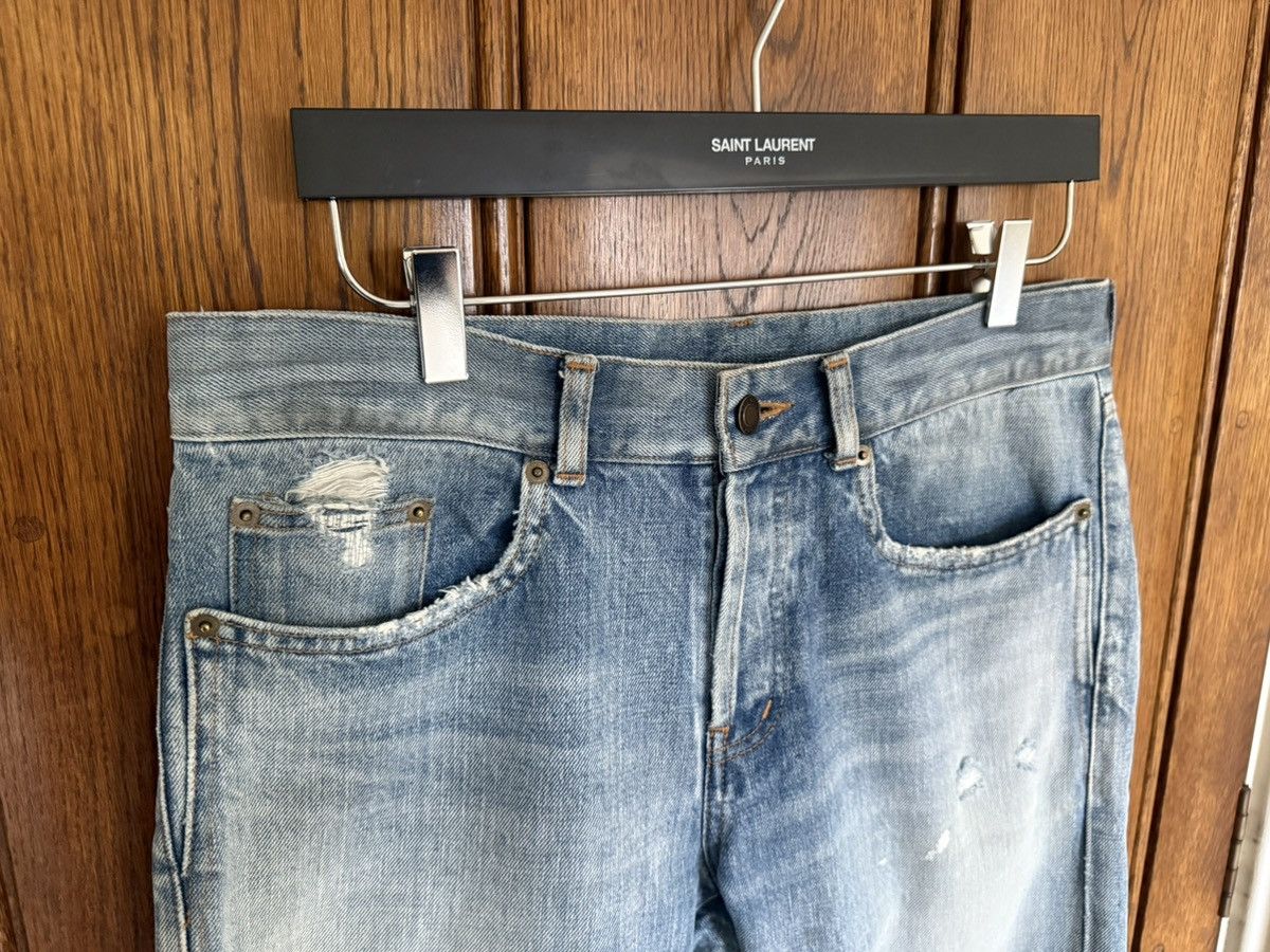 Saint Laurent Paris Saint Laurent slim ripped denim jeans 30 Santa Monica wash Size US 30 / EU 46 - 8 Thumbnail