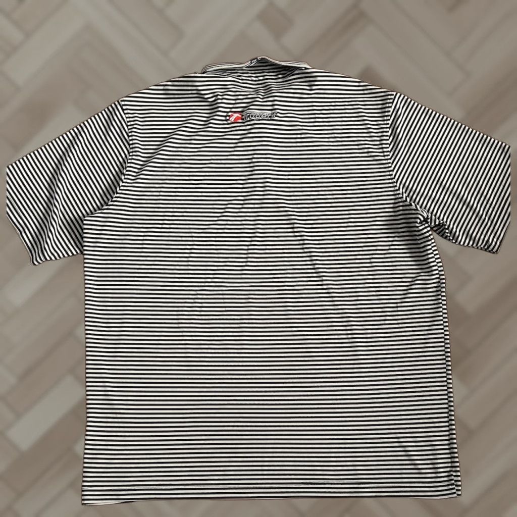 Cutter & Buck Cutter & Buck Golf Polo Shirt Gray Black Stripes 3XT Mens Size US XXL / EU 58 / 5 - 1 Thumbnail