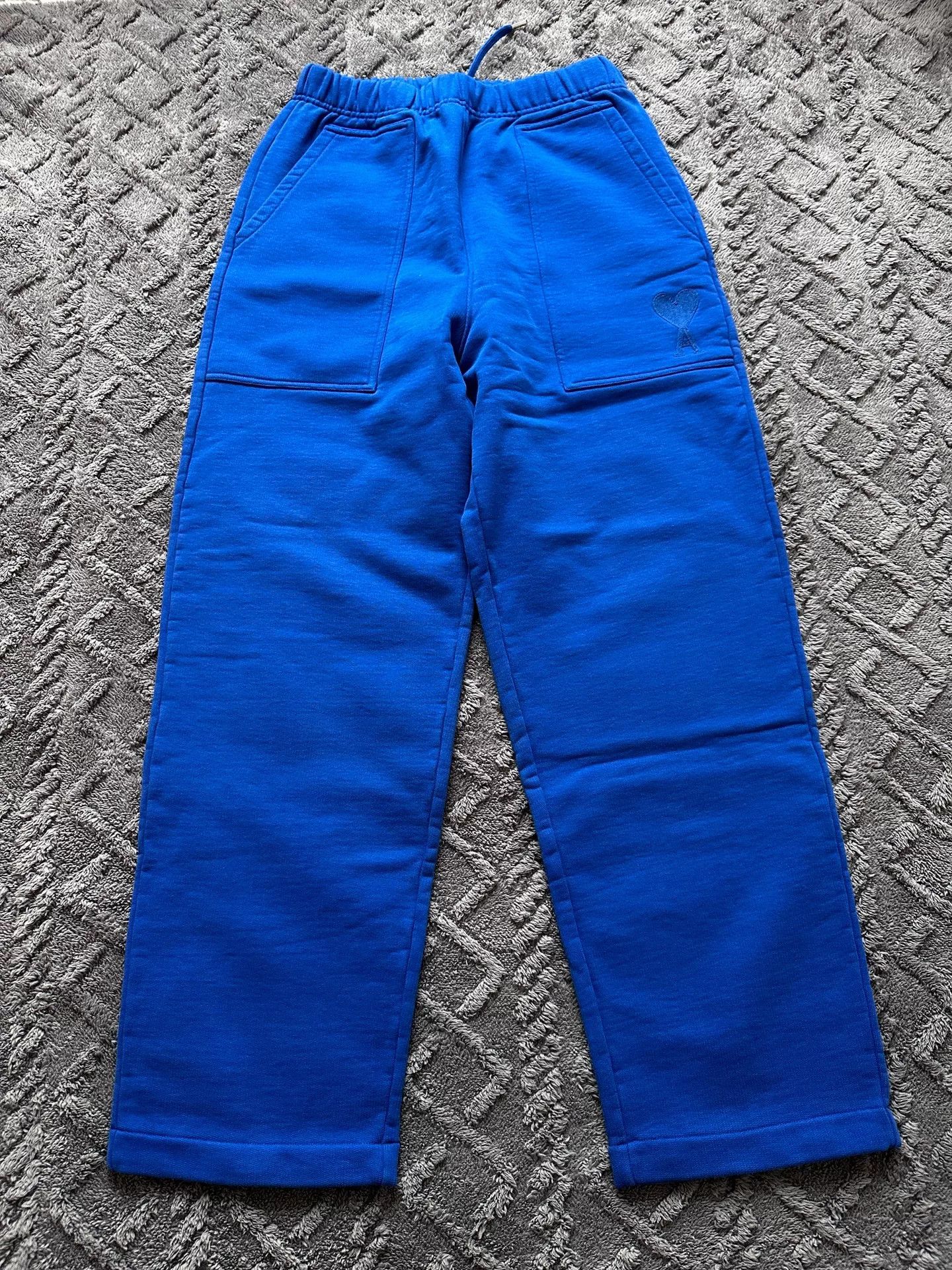 AMI AMI Paris Blue Wide-Leg Trousers Size US 30 / EU 46 - 1 Thumbnail