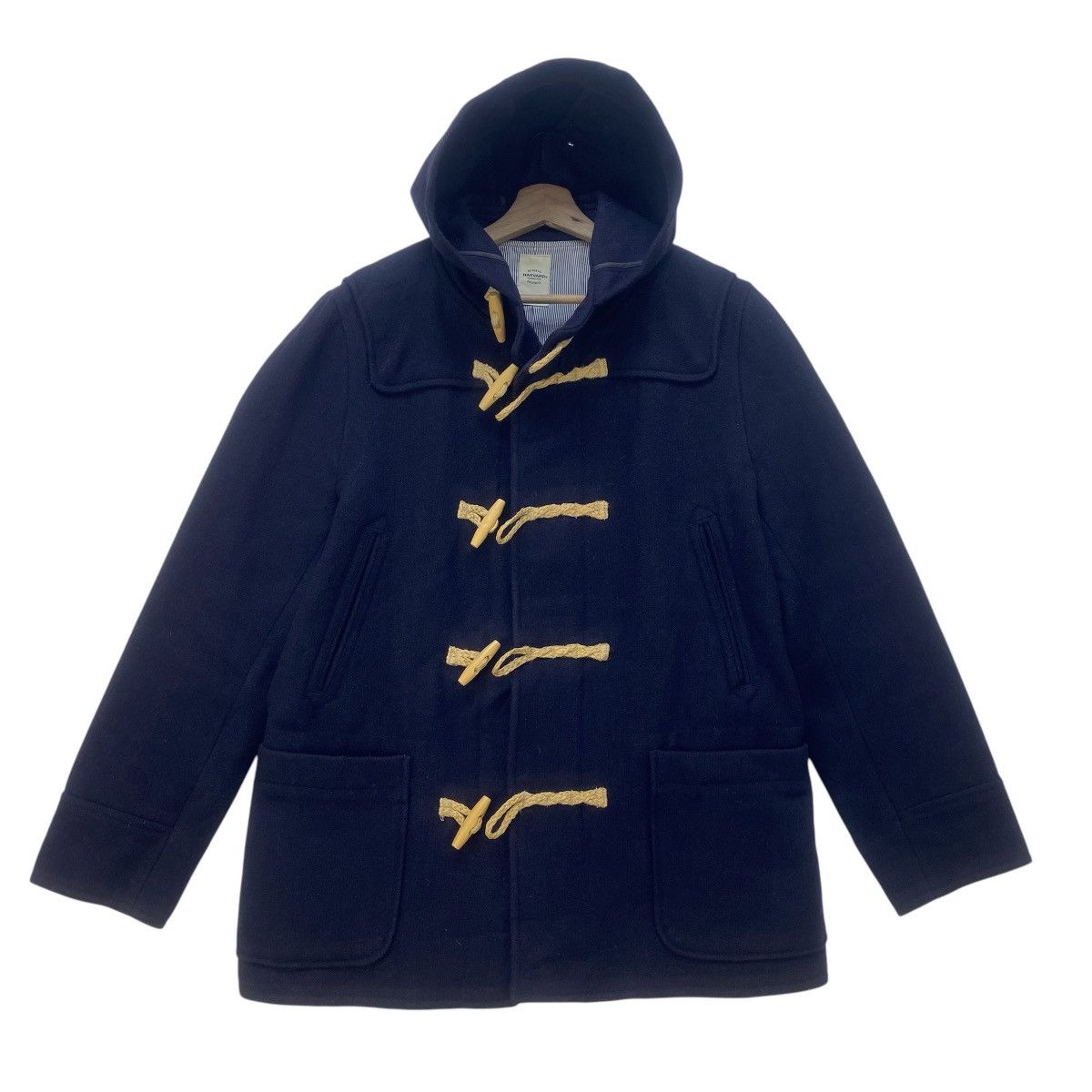Vintage Vintagr Harvard Stylish Heavy Wool Duffle Coat Size US M / EU 48-50 / 2 - 1 Thumbnail