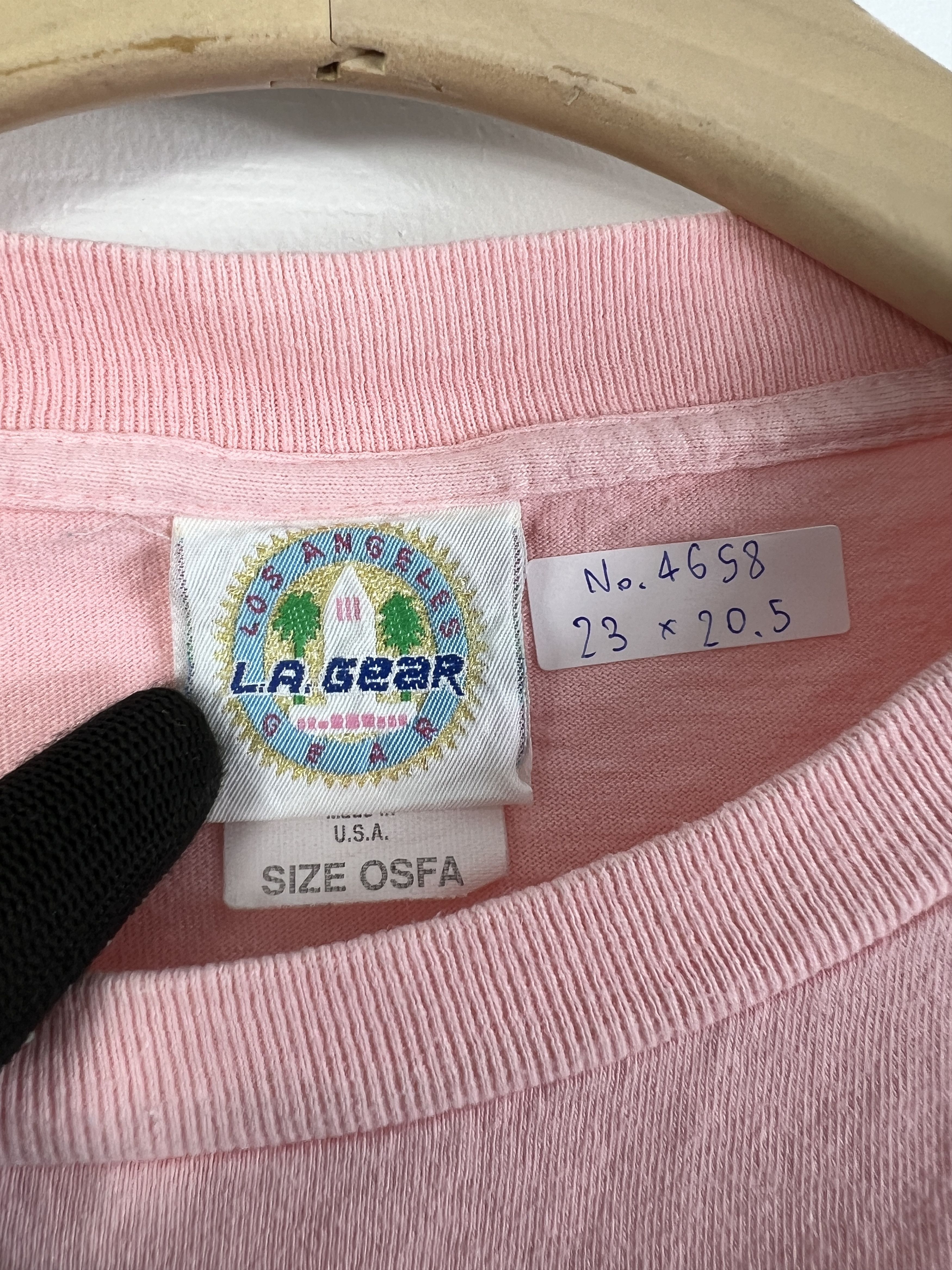 La Gear × Vintage No.4658 Vintage 90s Graphic Cropped Tee L.A. Gear (OSFA) Size US XL / EU 56 / 4 - 3 Thumbnail