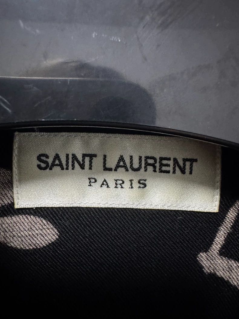 Saint Laurent Paris Saint Laurent Paris 16 FW black and white silk court cat's Size US S / EU 44-46 / 1 - 6 Thumbnail